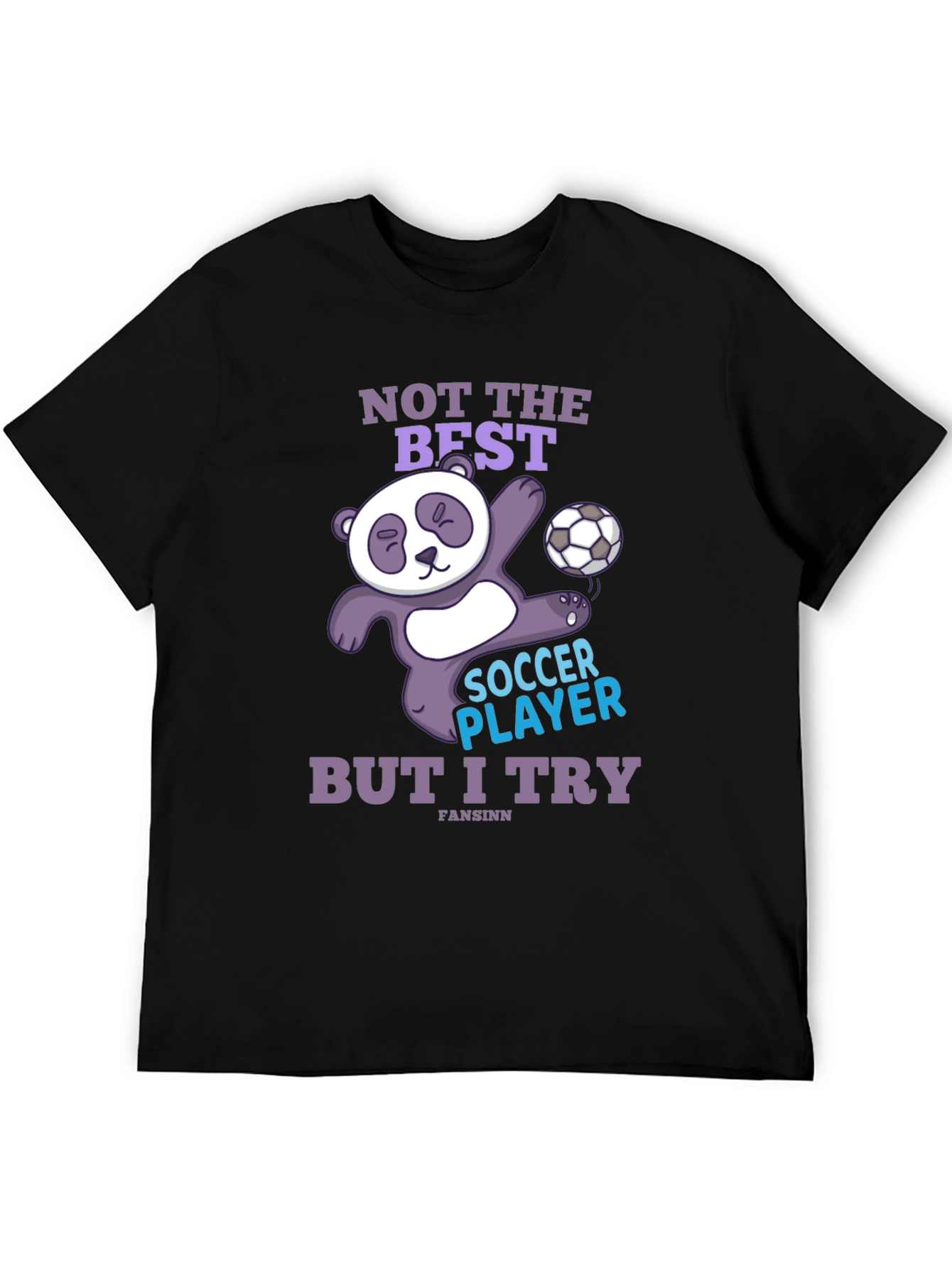 Funny Panda Soccer Player T-Shirt