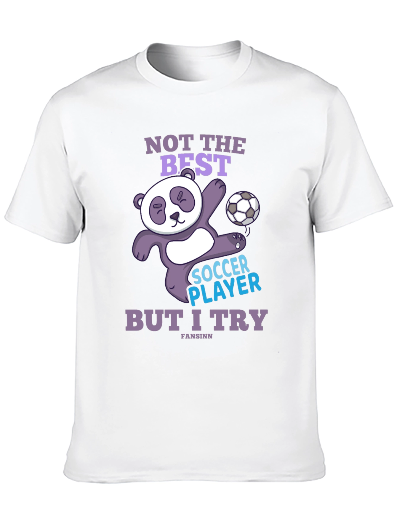 Funny Panda Soccer Player T-Shirt
