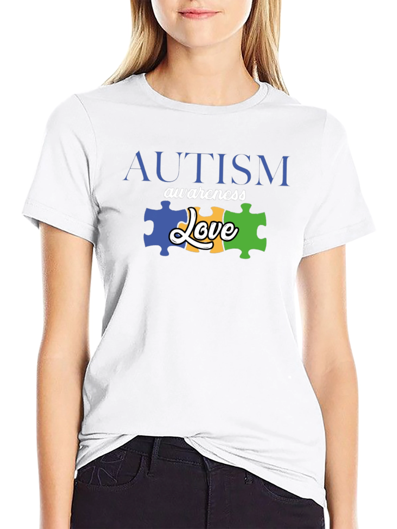Autism Awareness Love Puzzle Piece T-Shirt