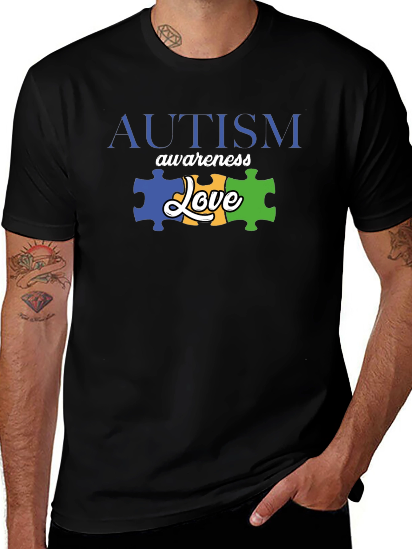 Autism Awareness Love Puzzle Piece T-Shirt