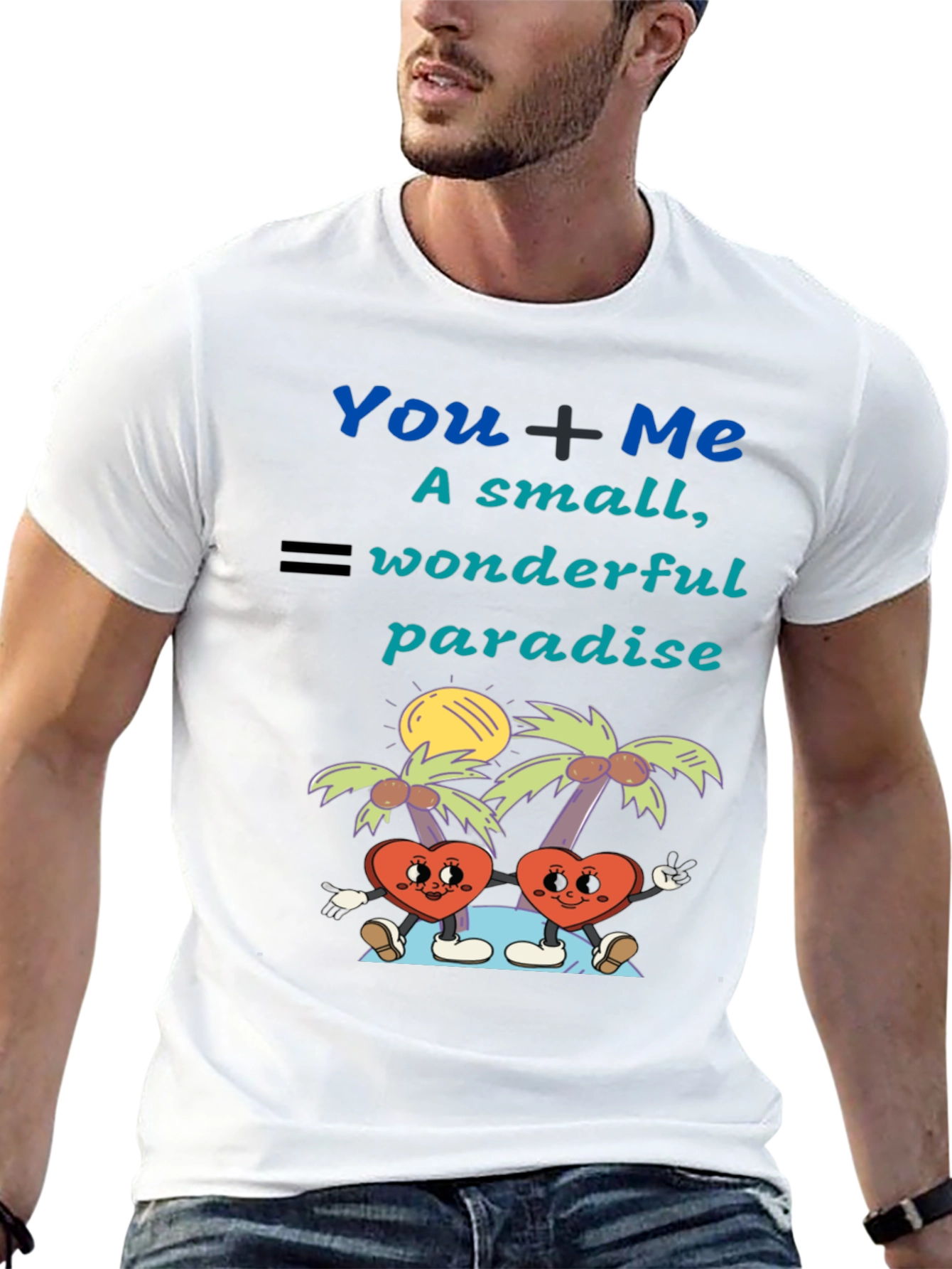 Romantic You + Me Graphic Tee