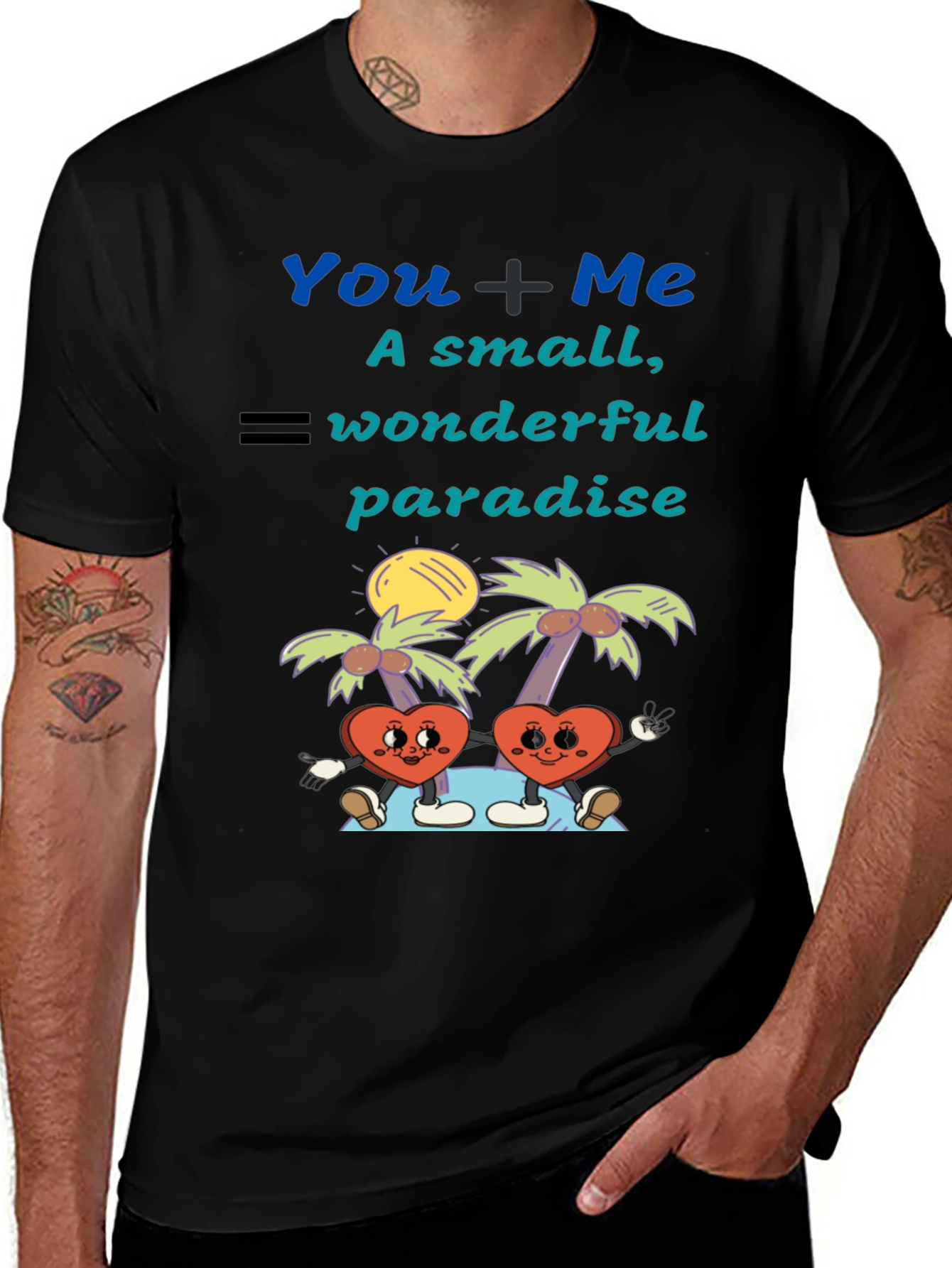 Romantic You + Me Graphic Tee