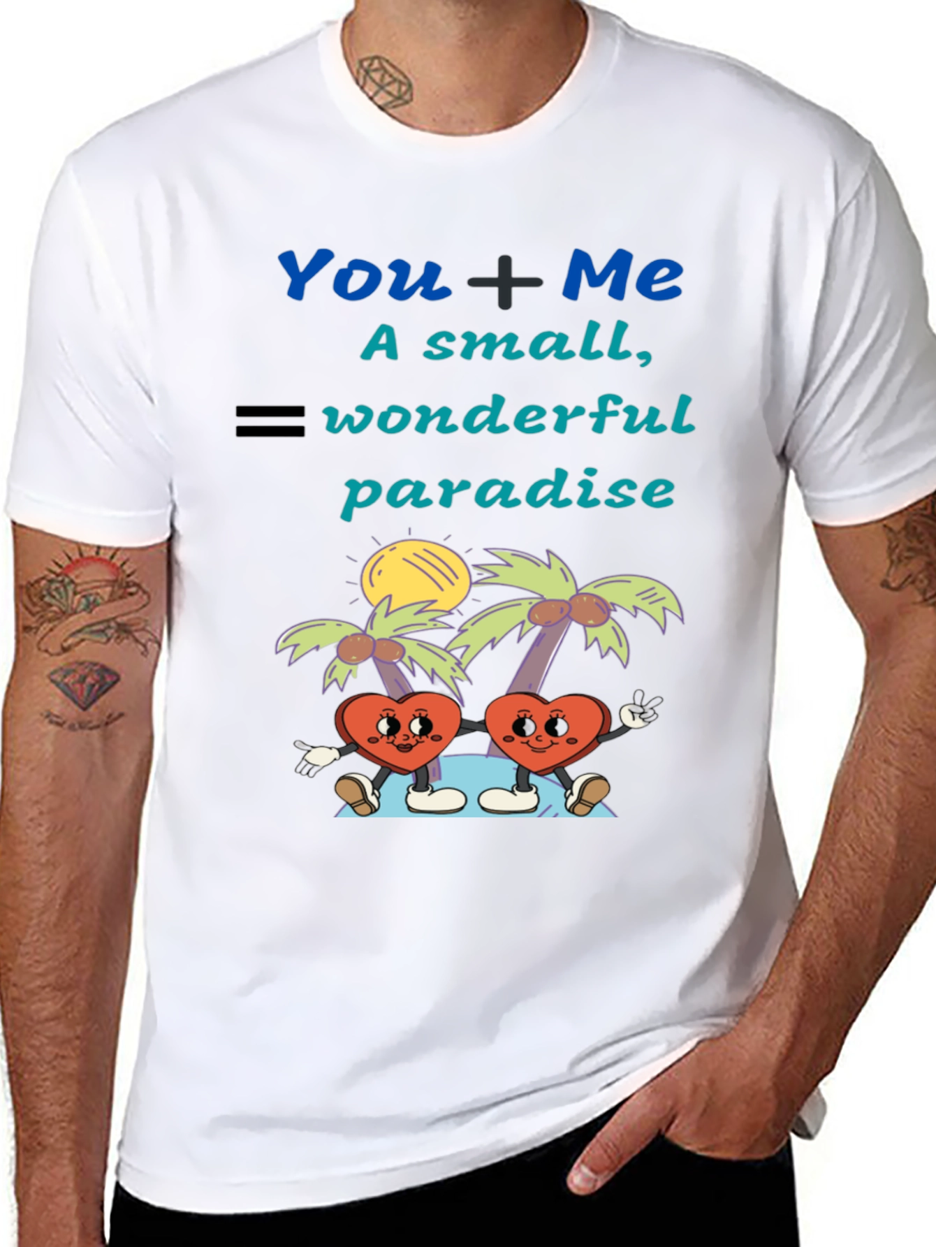 Romantic You + Me Graphic Tee