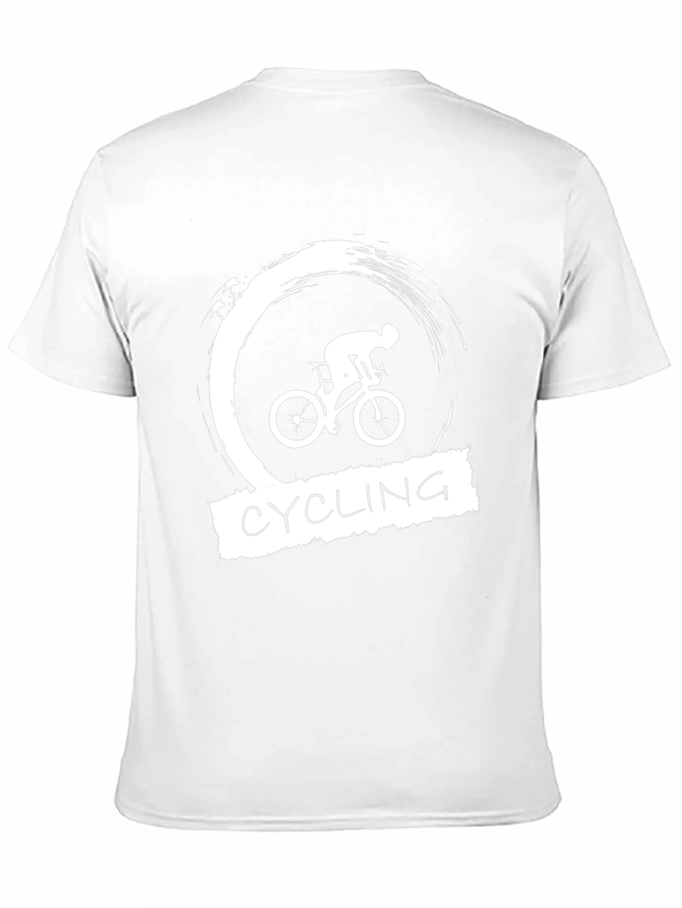 Cycling Graphic Tee - Black Cotton T-Shirt