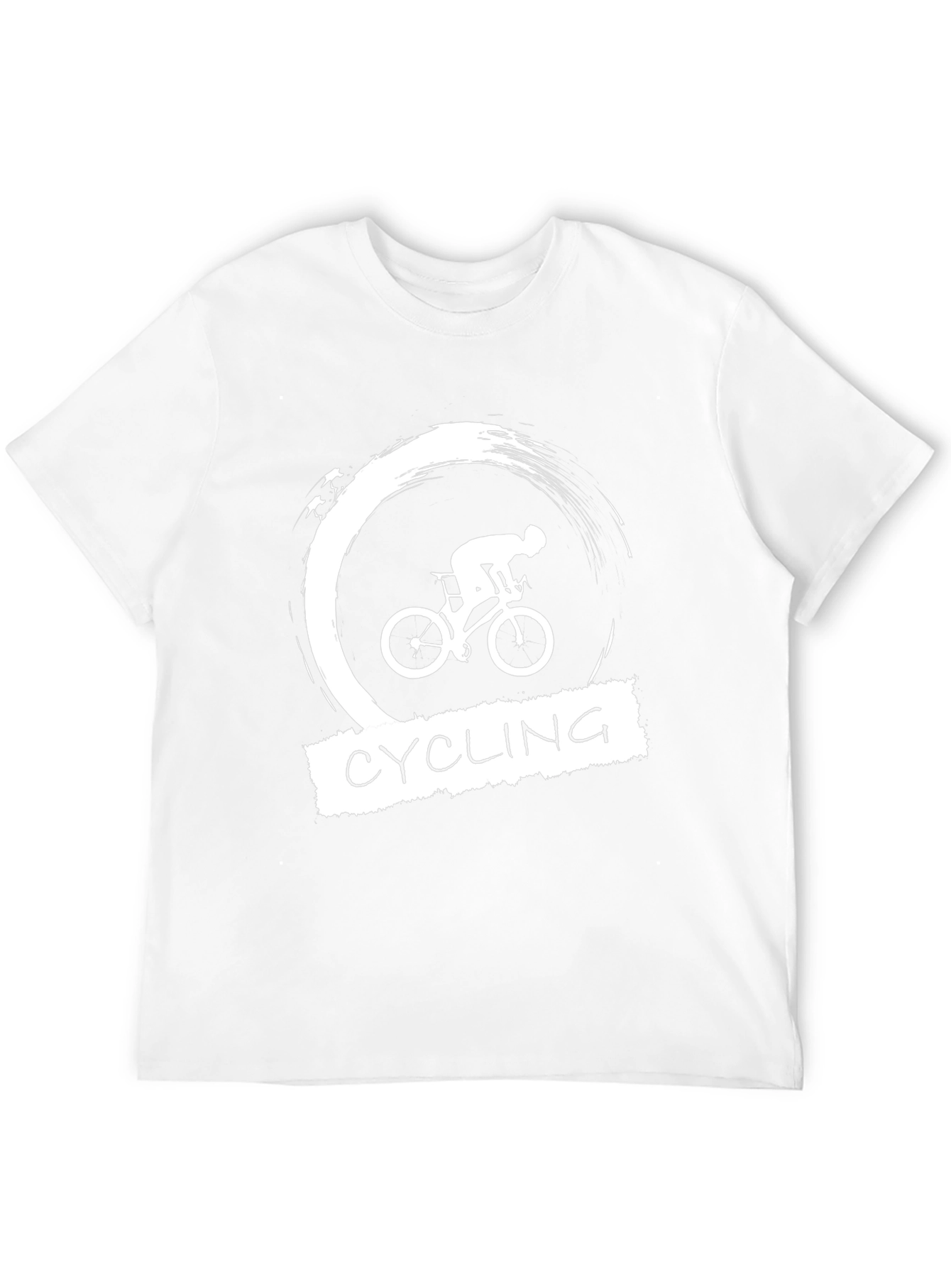 Cycling Graphic Tee - Black Cotton T-Shirt