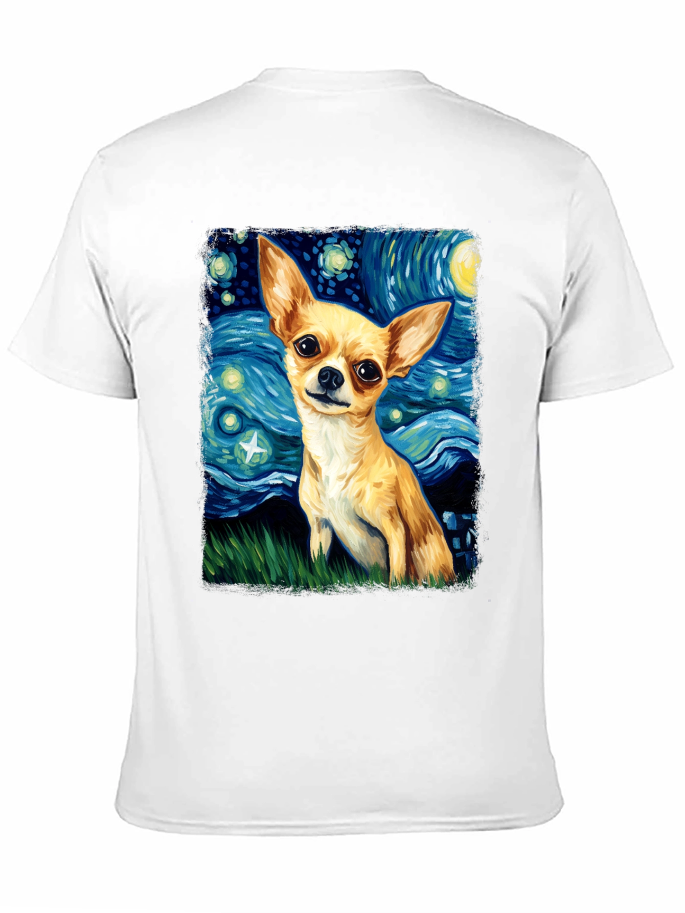 Starry Chihuahua T-Shirt - Artistic Dog Lover Tee