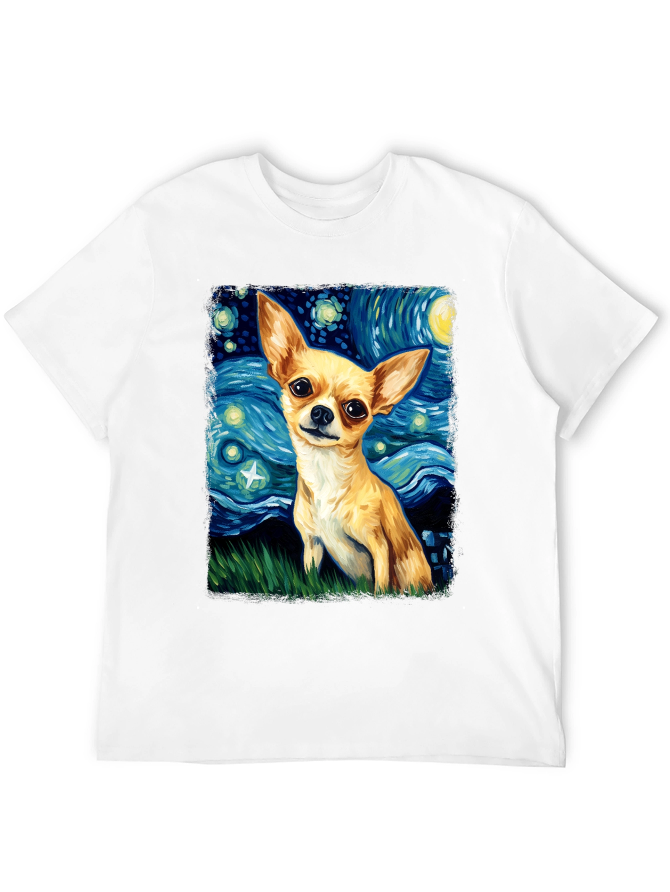 Starry Chihuahua T-Shirt - Artistic Dog Lover Tee