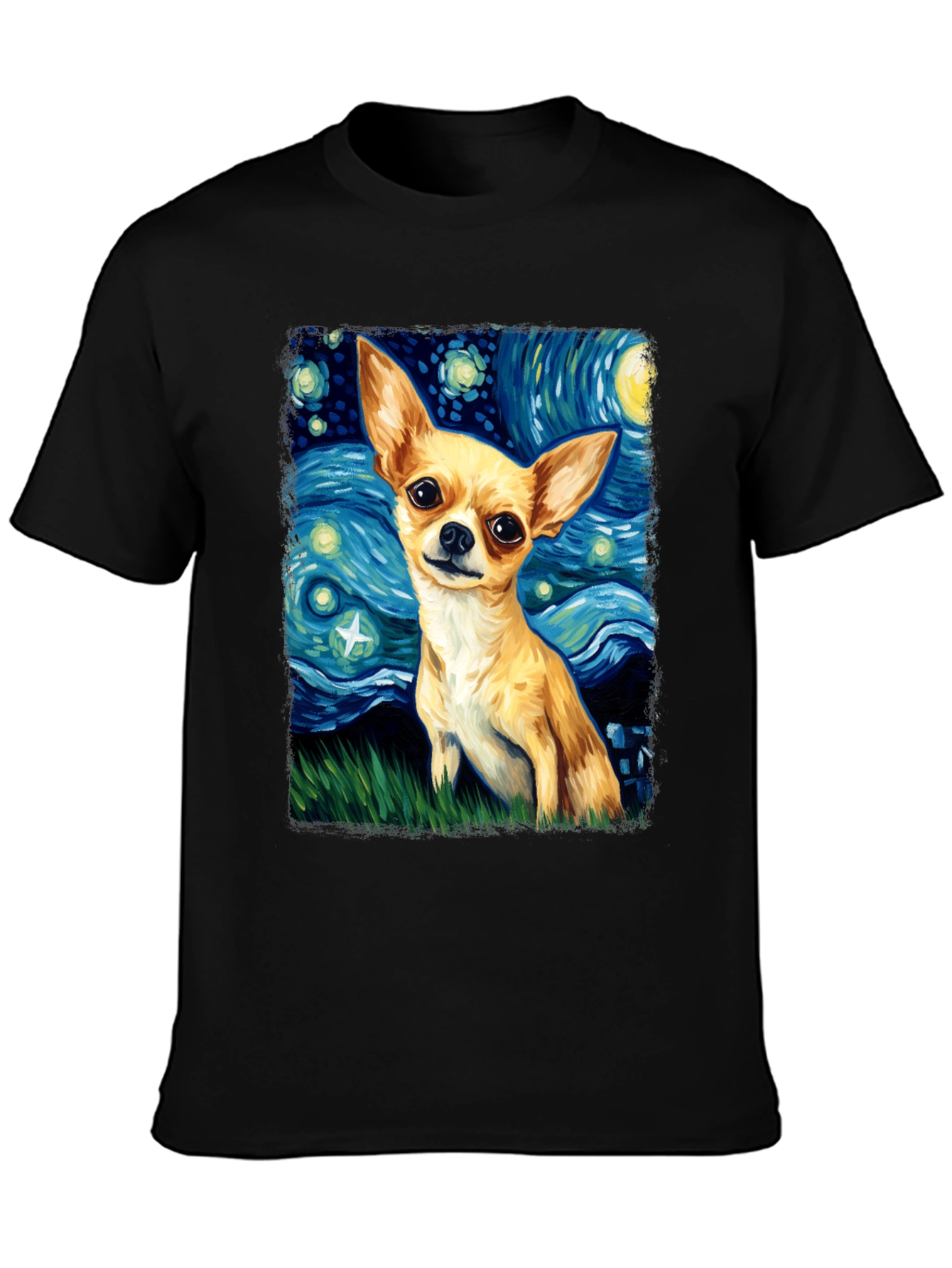 Starry Chihuahua T-Shirt - Artistic Dog Lover Tee