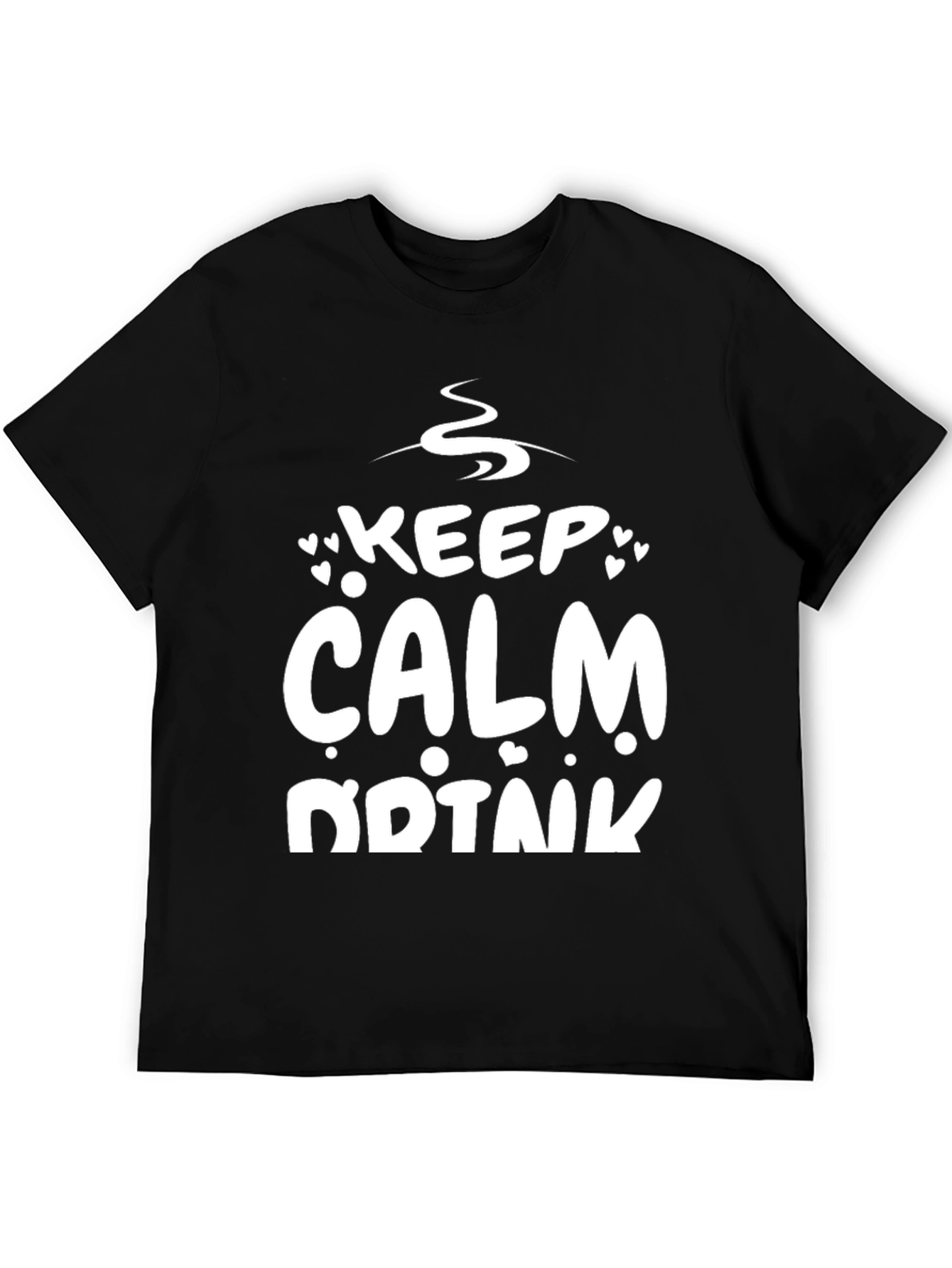 Keep Calm and Drink T-Shirt - Black