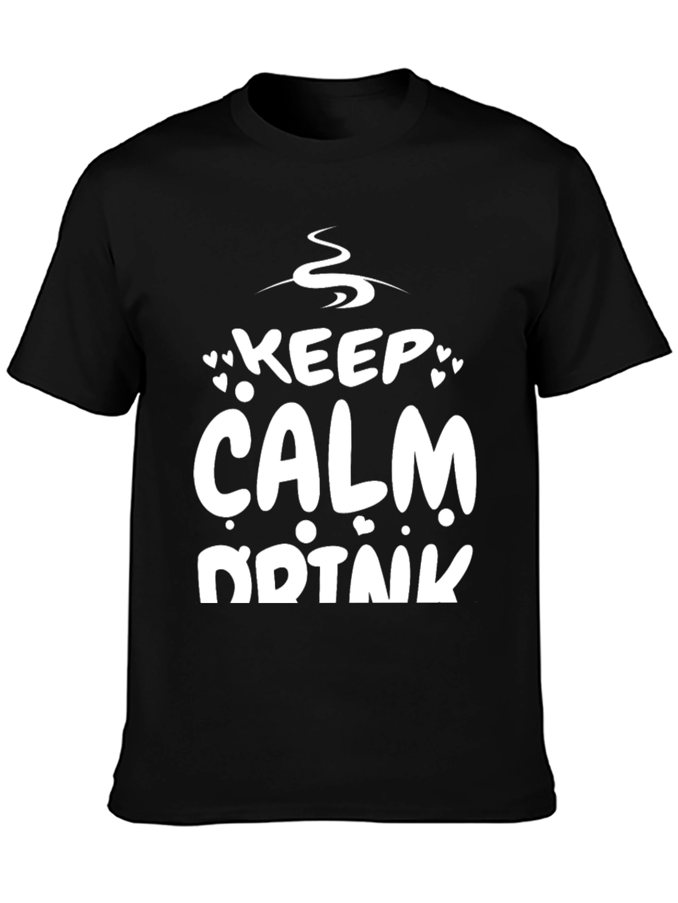 Keep Calm and Drink T-Shirt - Black