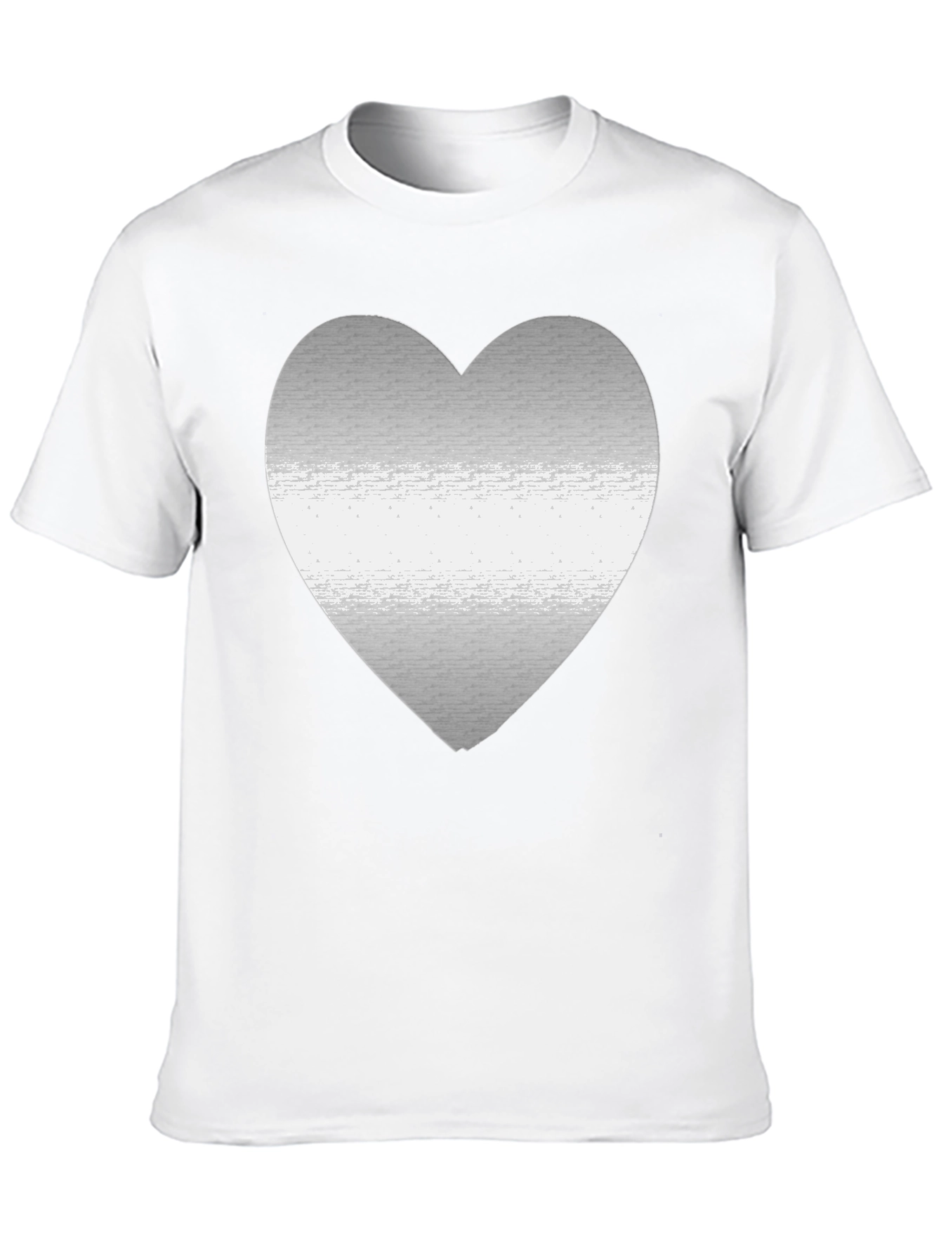 Heart Graphic Black Tee - Modern Casual Style