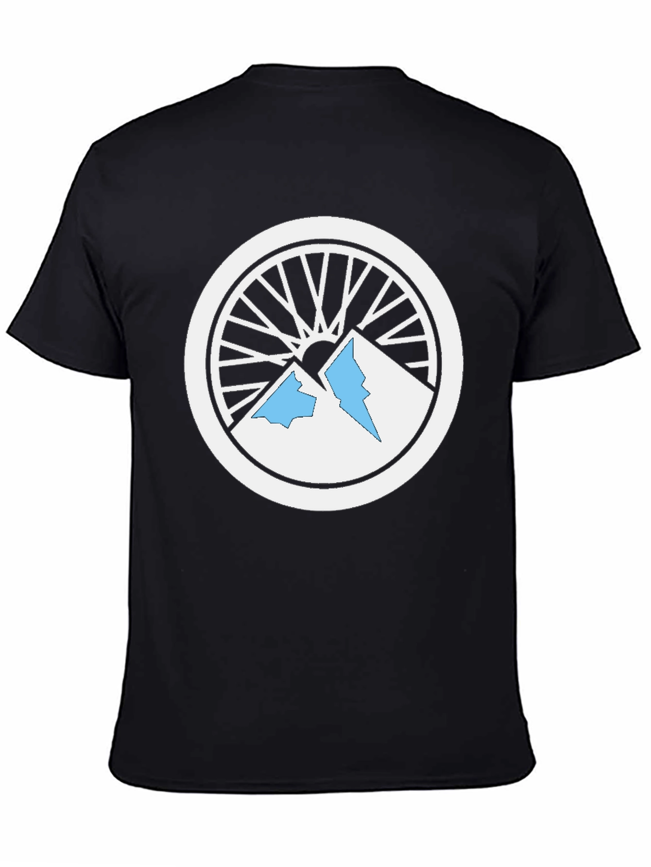 Mountain Bike Wheel Graphic Tee - Black