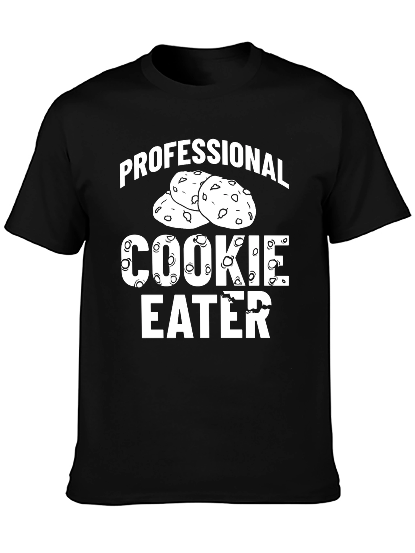 Professional Cookie Eater Graphic Tee - Black T-Shirt