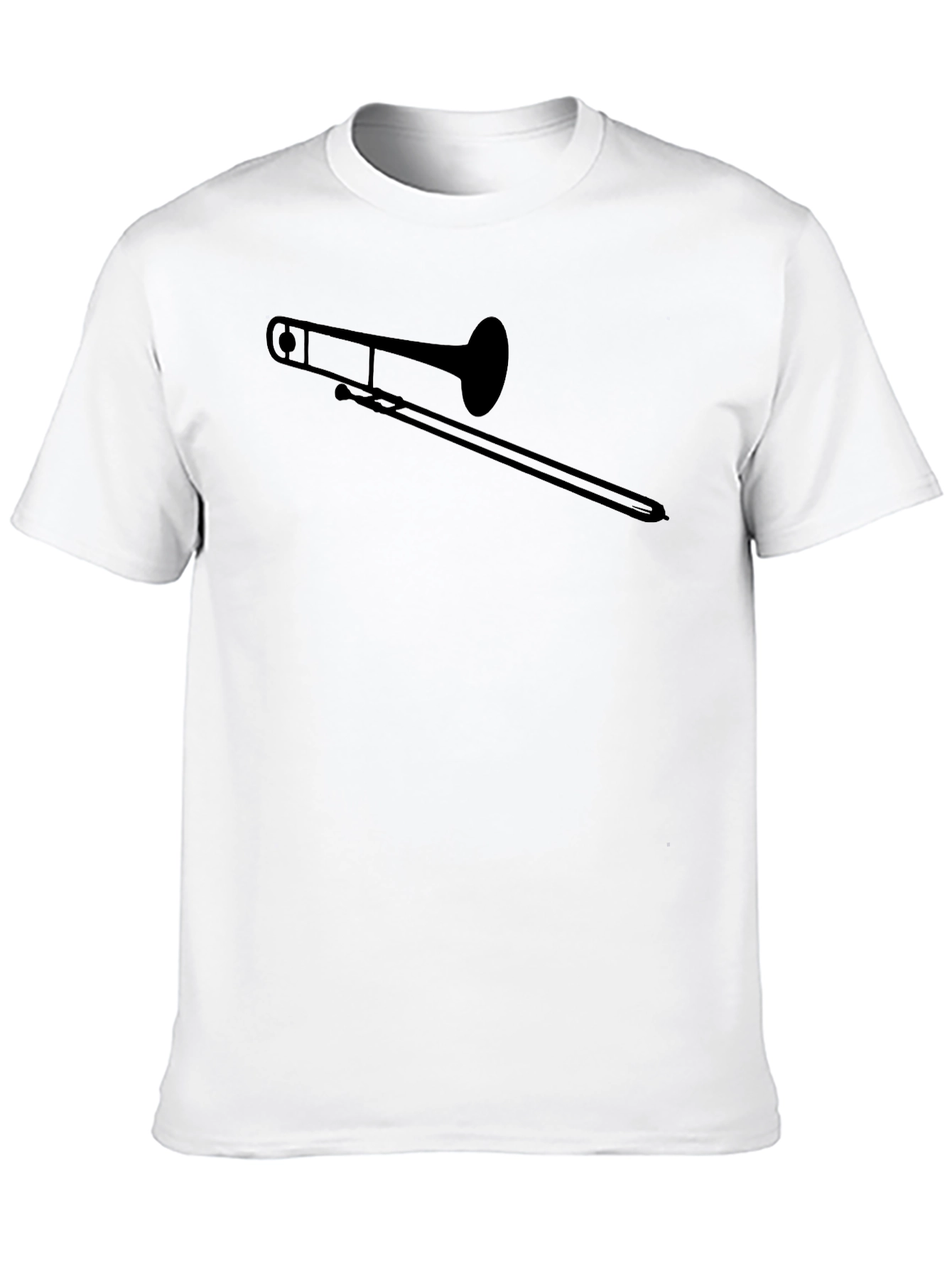 Trombone Graphic Tee - Musicians Black T-Shirt