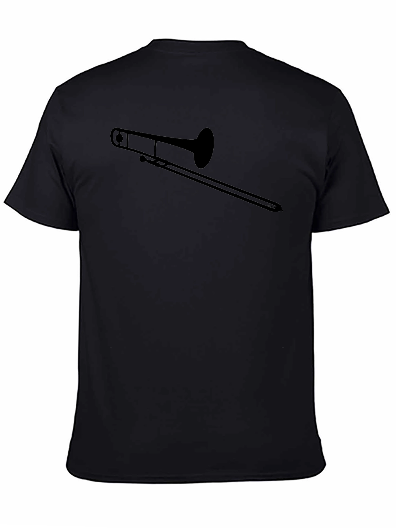 Trombone Graphic Tee - Musicians Black T-Shirt