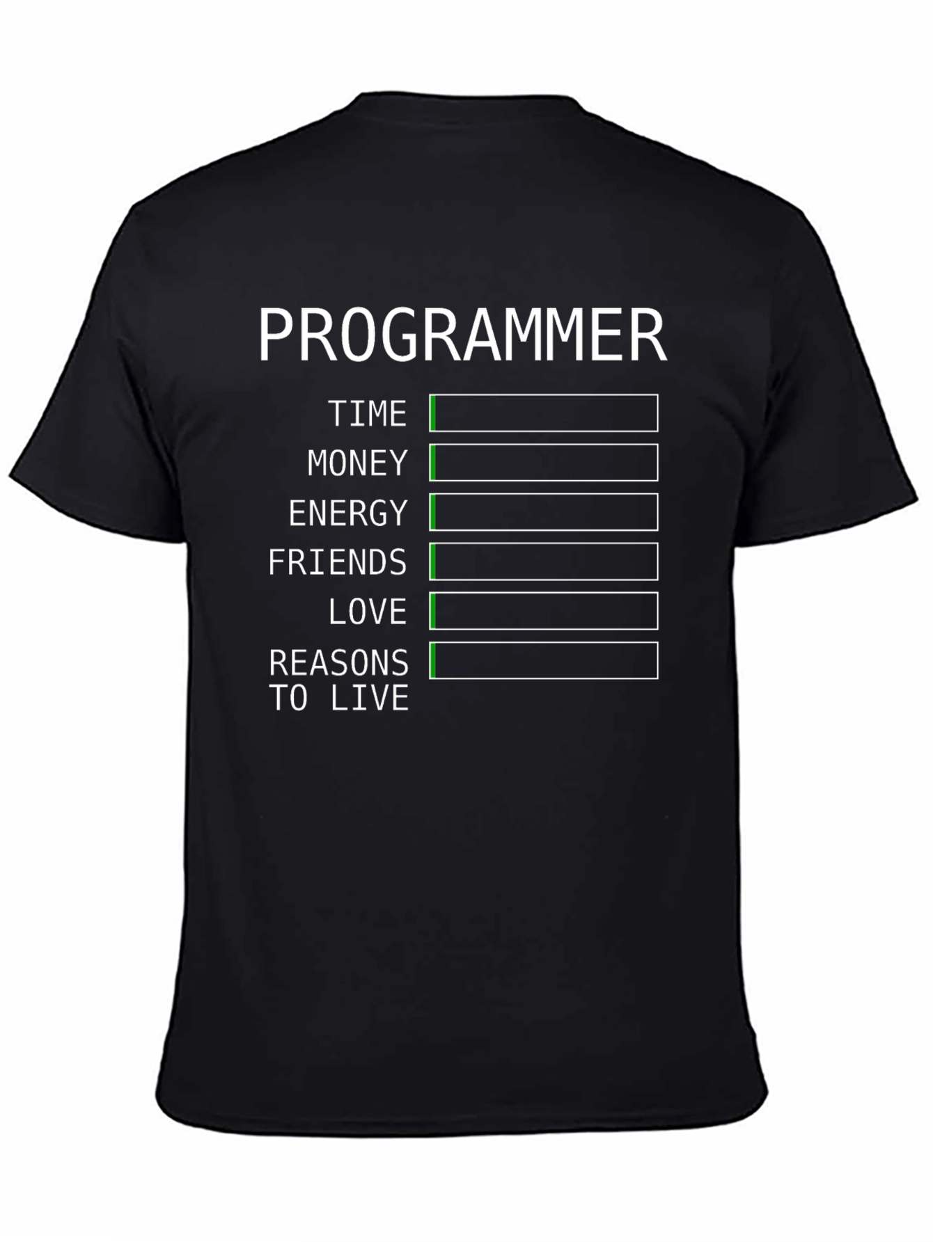 Programmer Humor T-Shirt - Low Battery Life