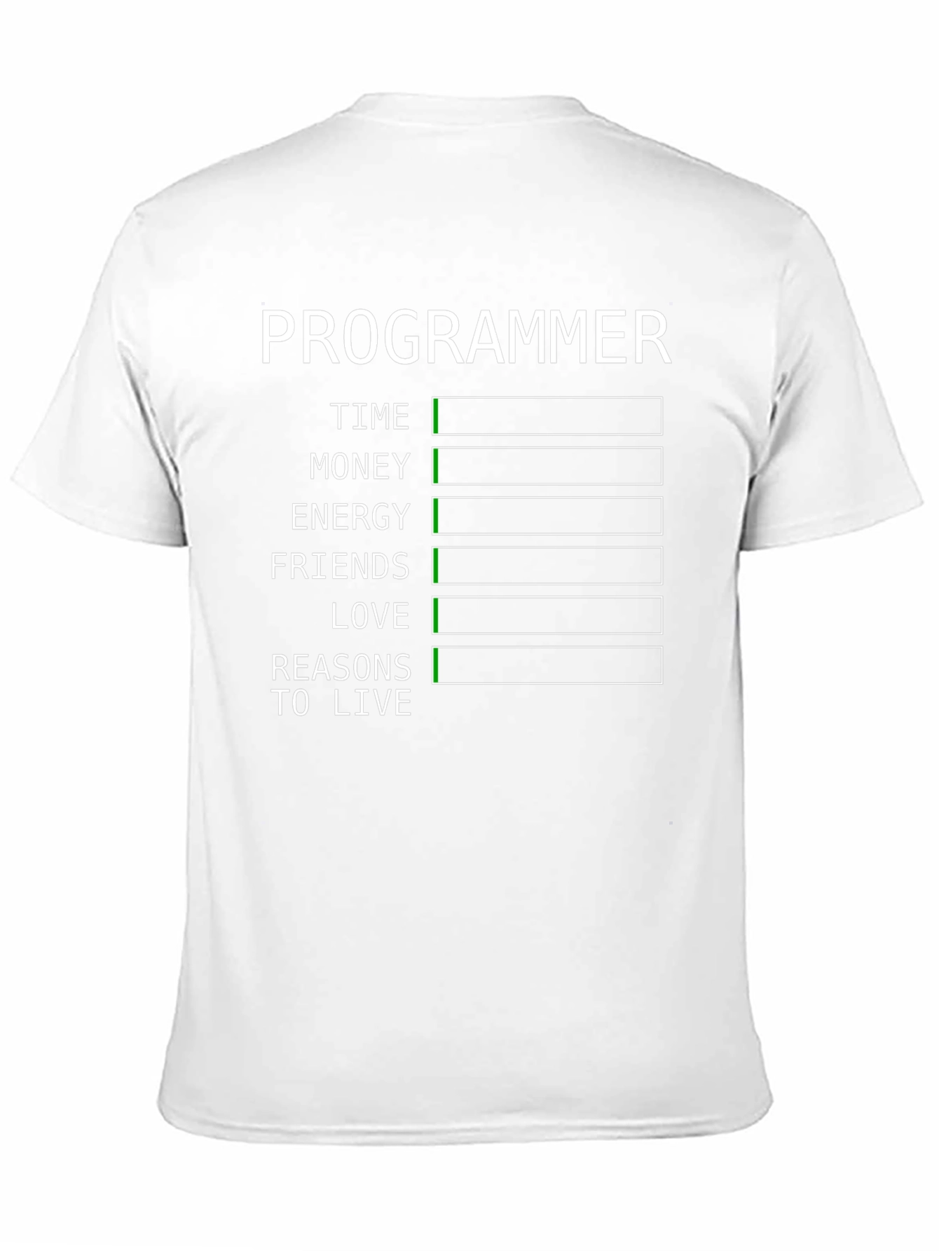 Programmer Humor T-Shirt - Low Battery Life