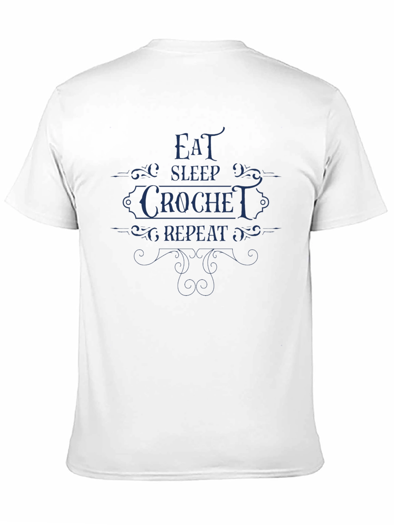 Eat Sleep Crochet Repeat - Novelty Graphic Tee