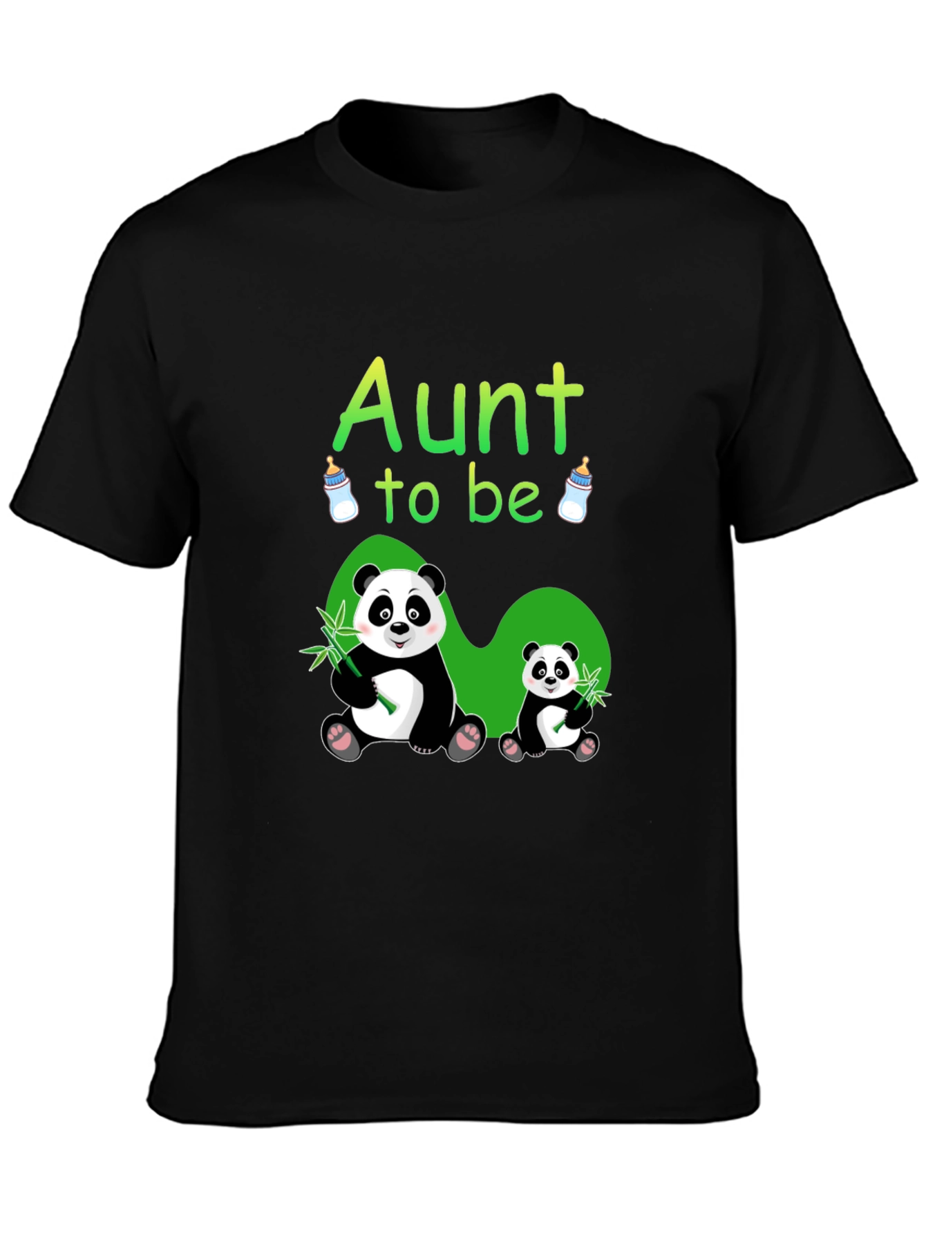 Aunt To Be Panda Graphic T-Shirt