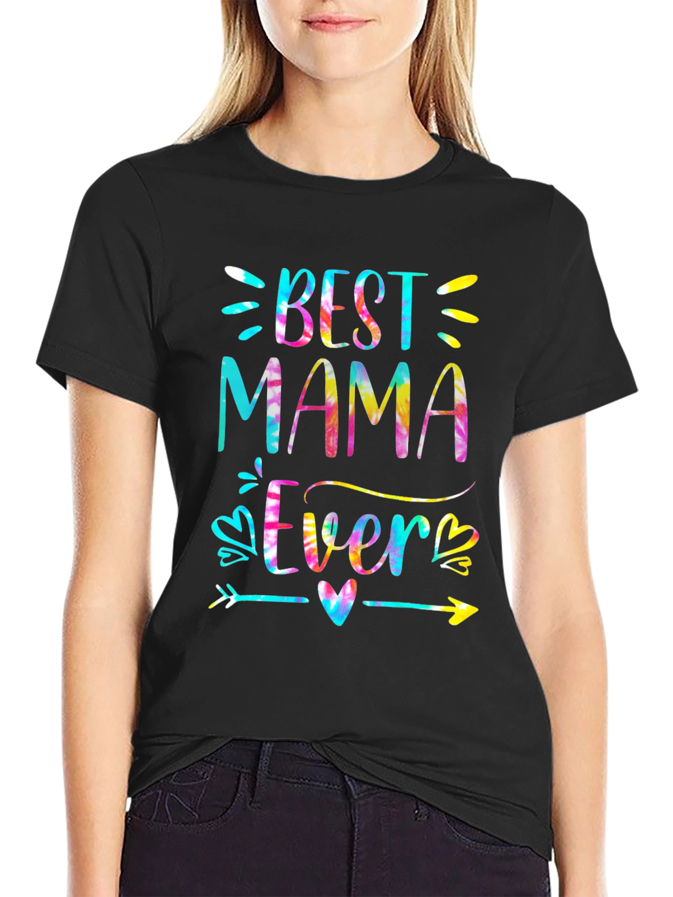 Best Mama Ever Tie Dye Graphic Tee