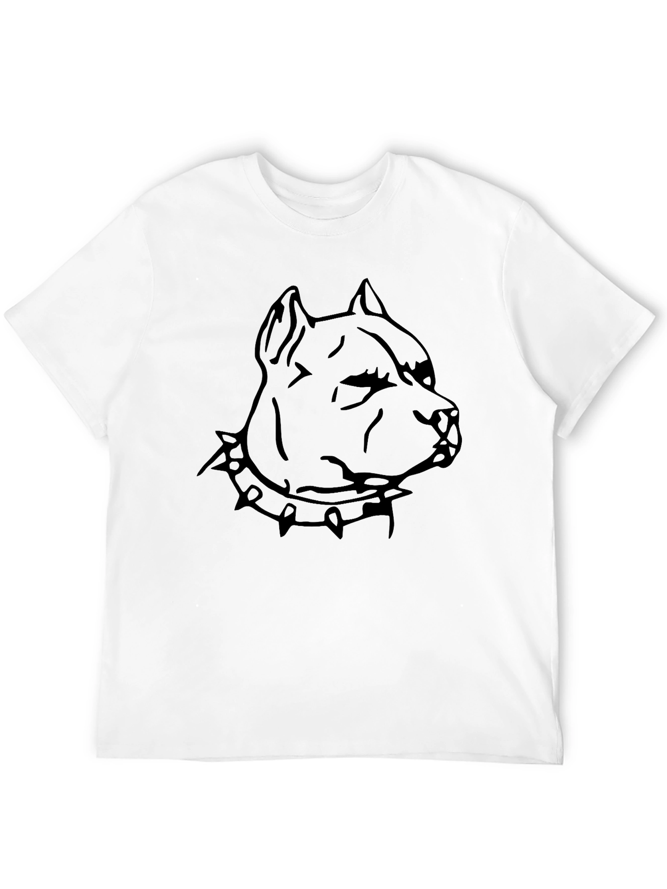 Mens Black Pitbull Graphic T-Shirt