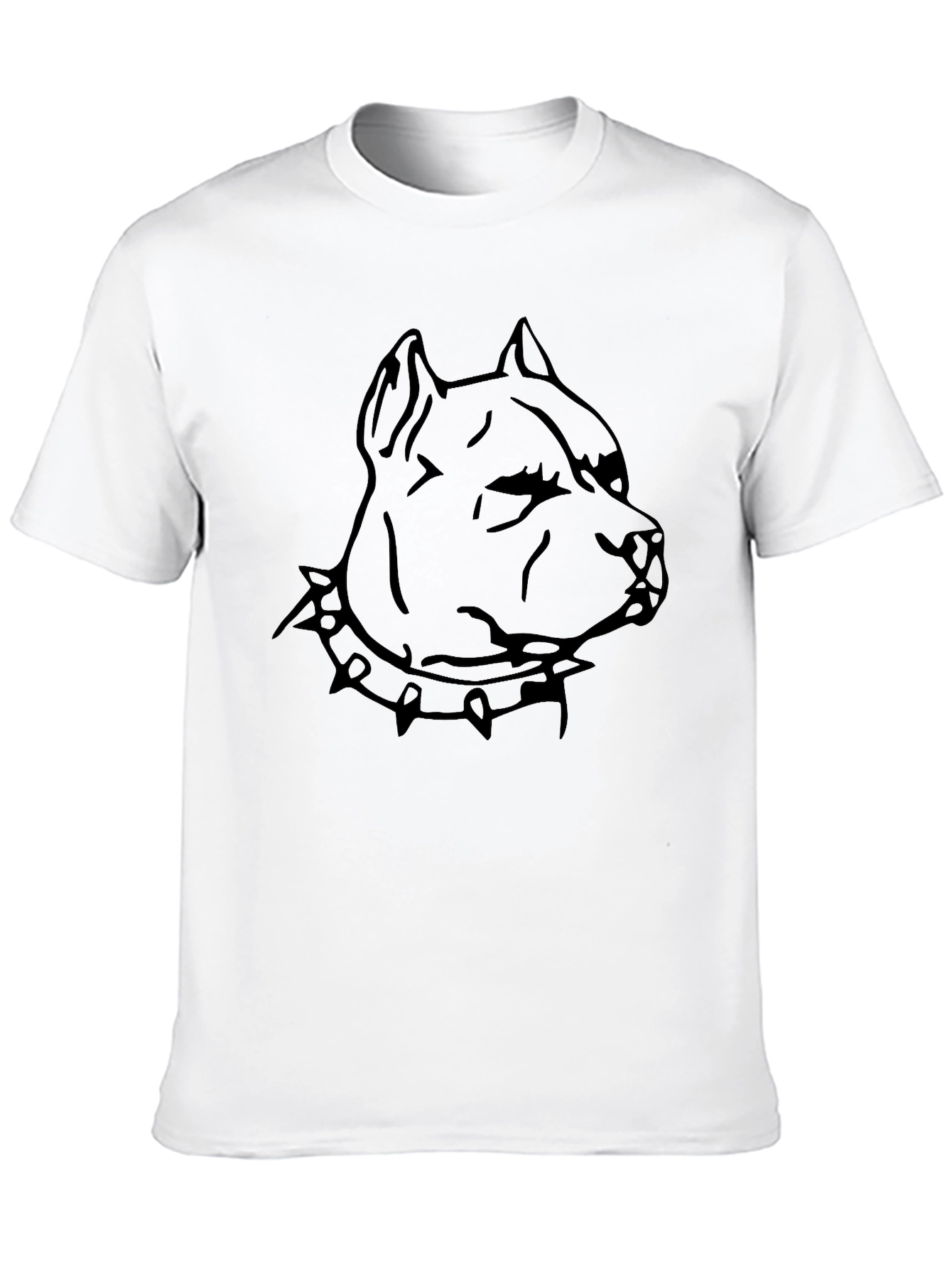 Mens Black Pitbull Graphic T-Shirt