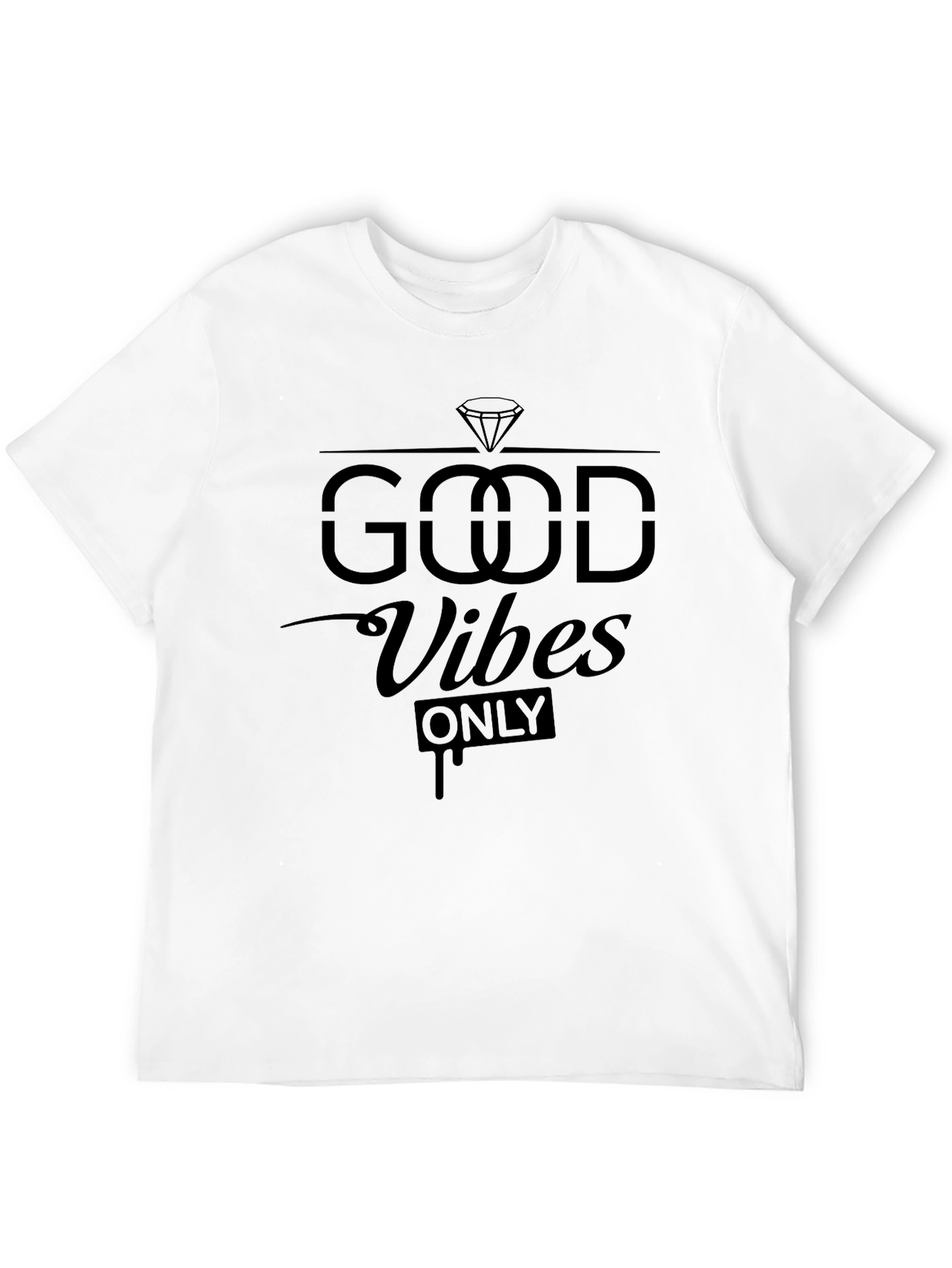 Good Vibes Only Black Graphic Tee