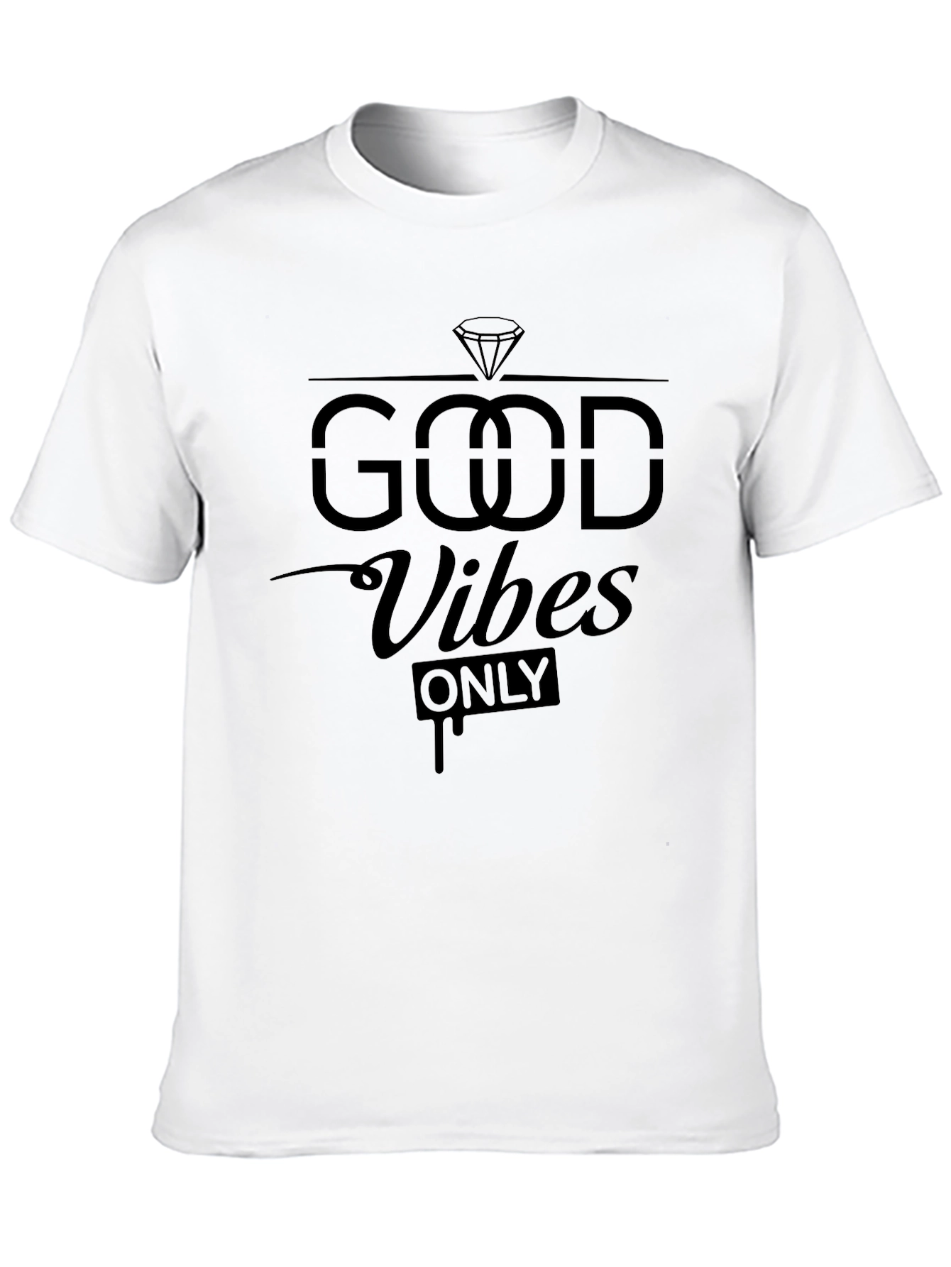 Good Vibes Only Black Graphic Tee