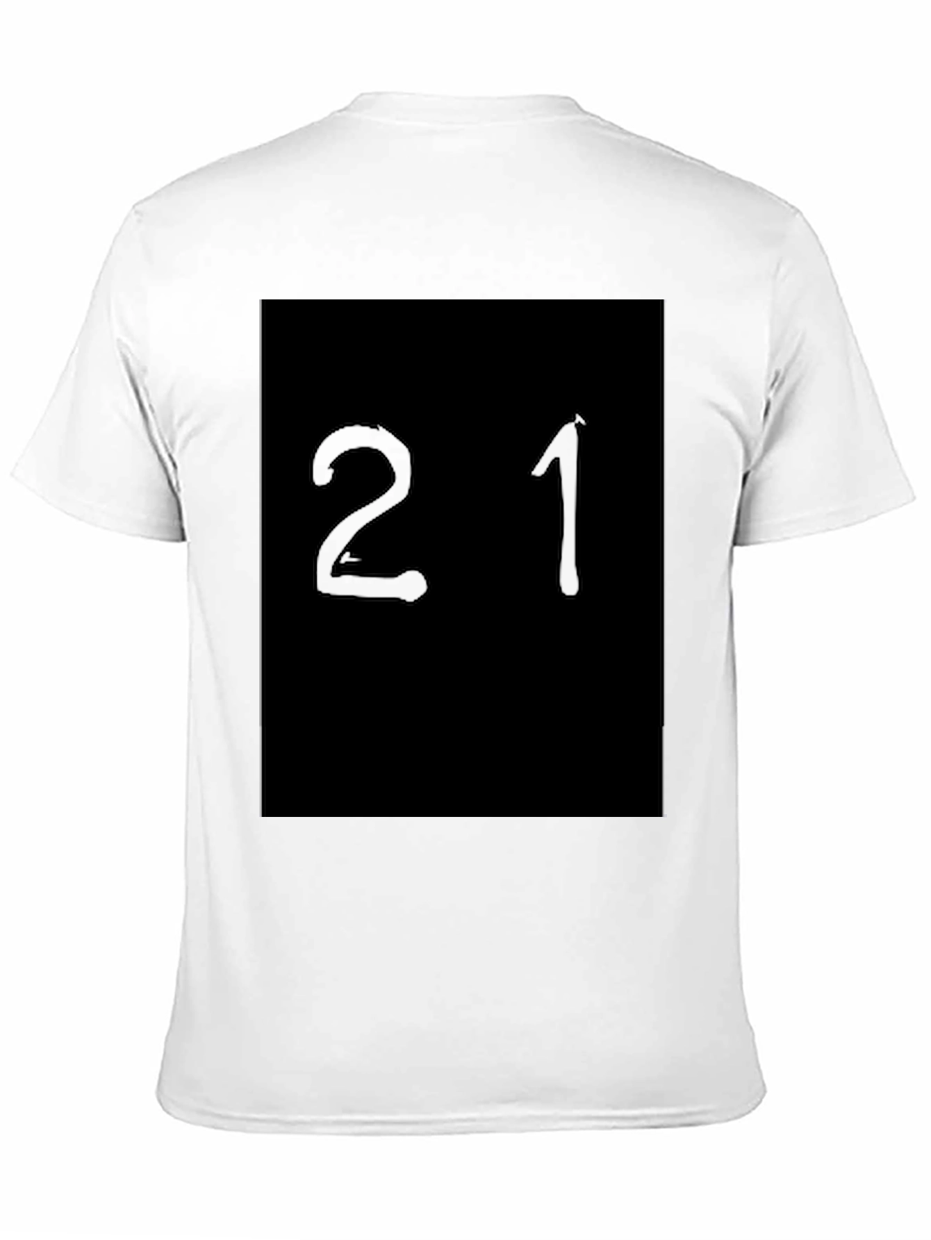 Black T-Shirt with 21 Design