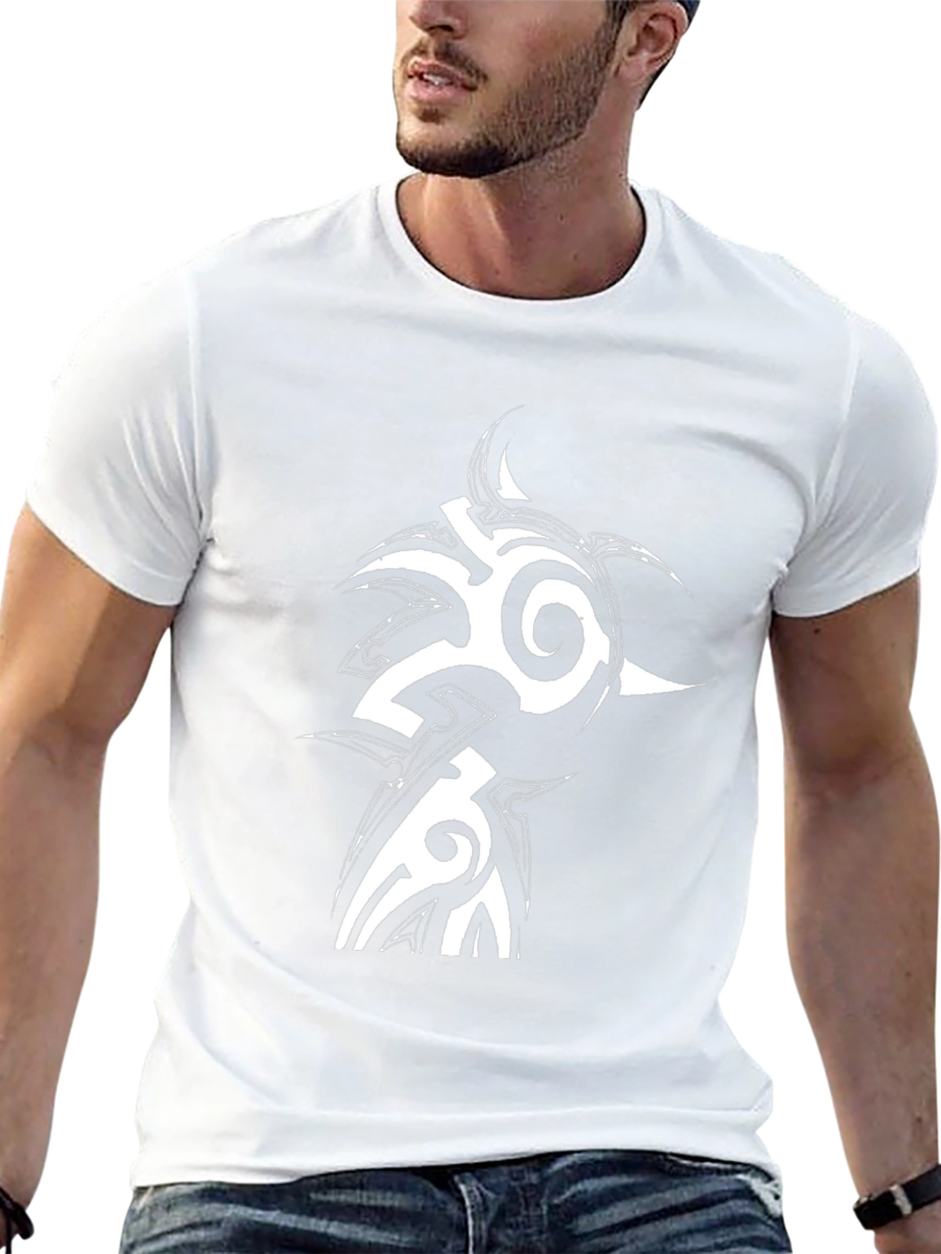 Tribal Graphic Black T-Shirt
