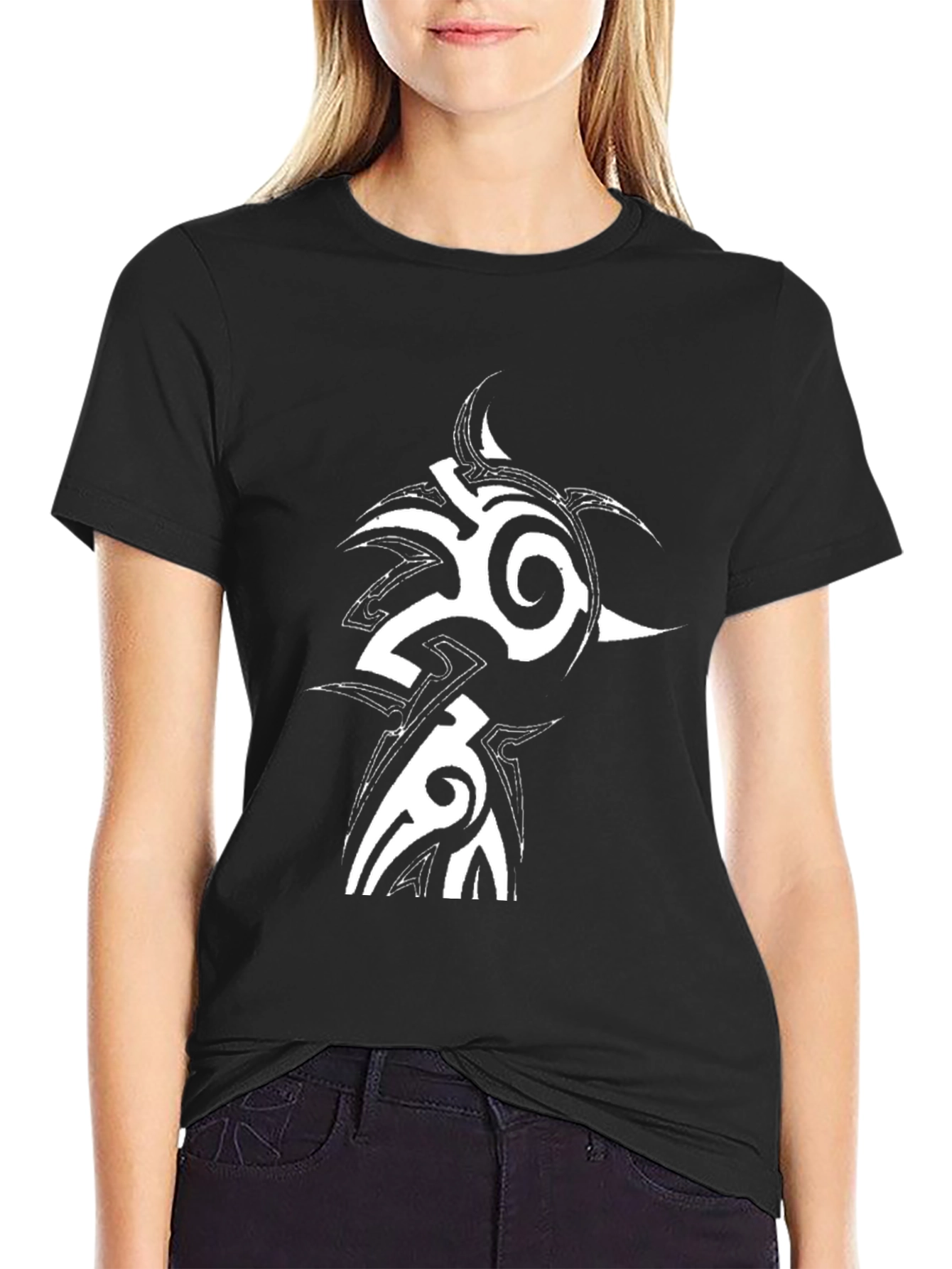 Tribal Graphic Black T-Shirt
