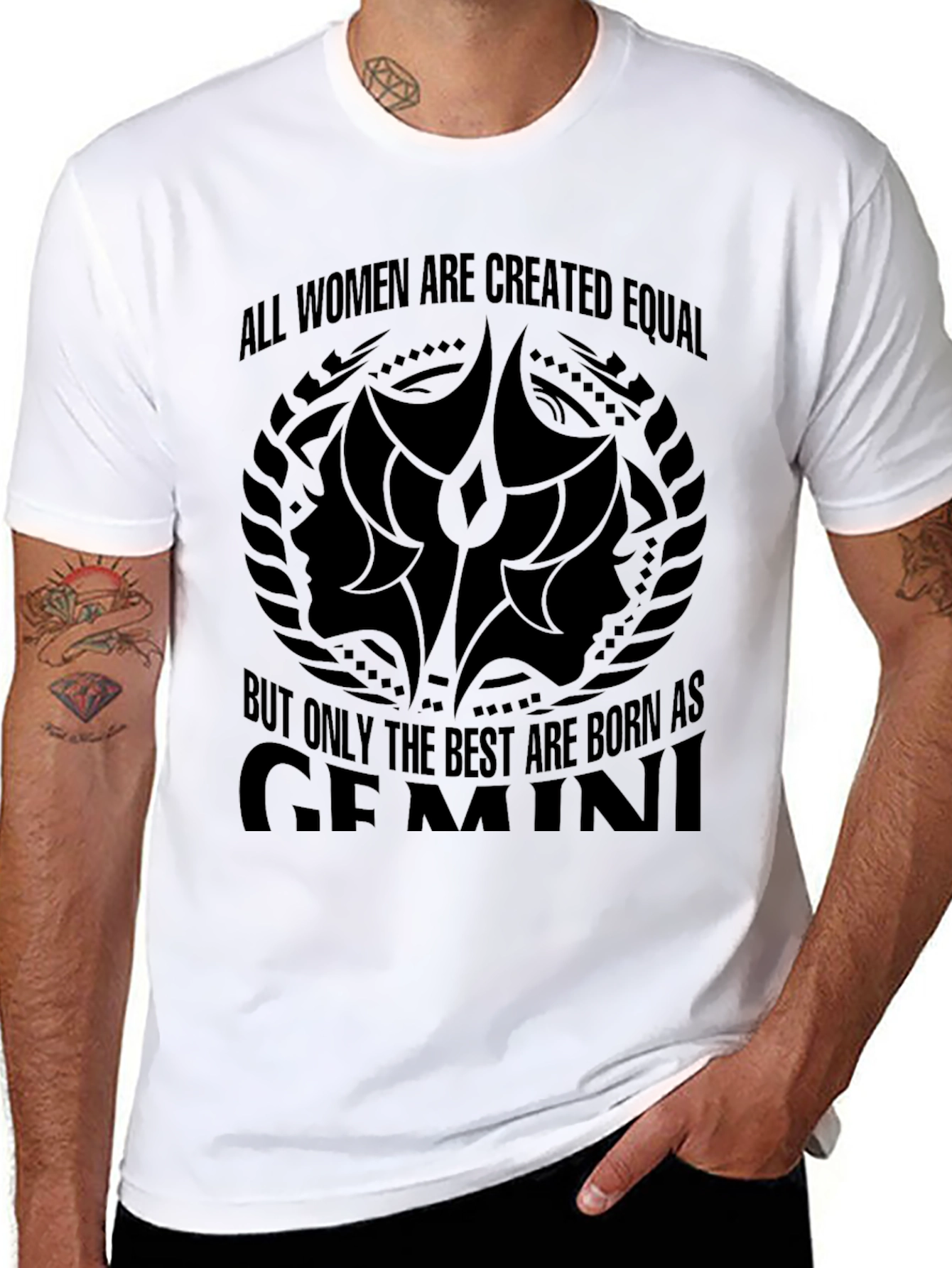 Gemini Womens Graphic T-Shirt - Zodiac Sign Tee
