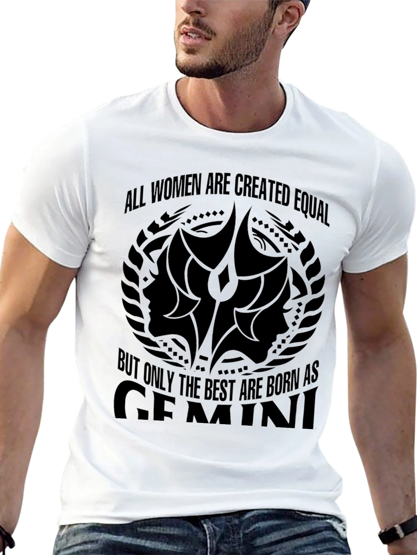Gemini Womens Graphic T-Shirt - Zodiac Sign Tee
