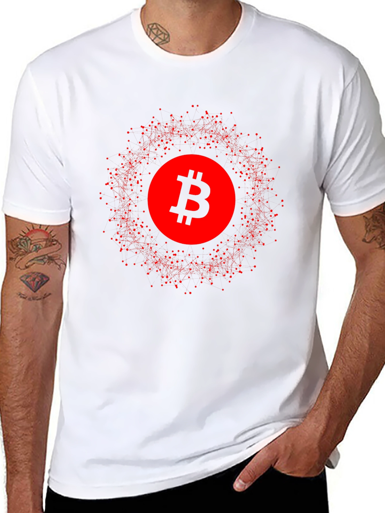 Bitcoin Crypto Graphic T-Shirt - Black