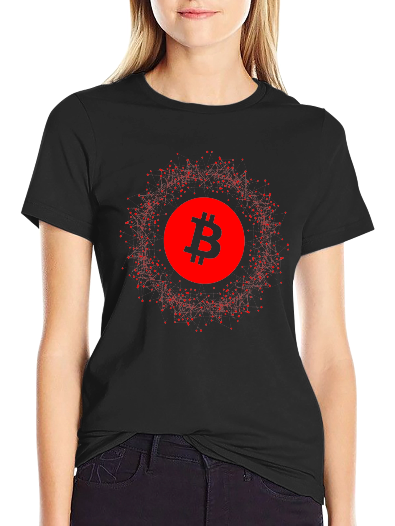 Bitcoin Crypto Graphic T-Shirt - Black