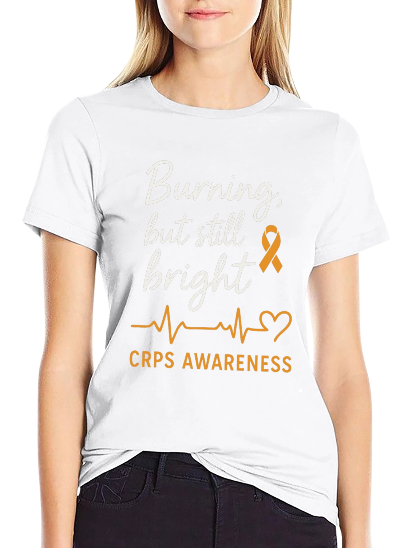 CRPS Awareness T-Shirt - Burning Bright Design