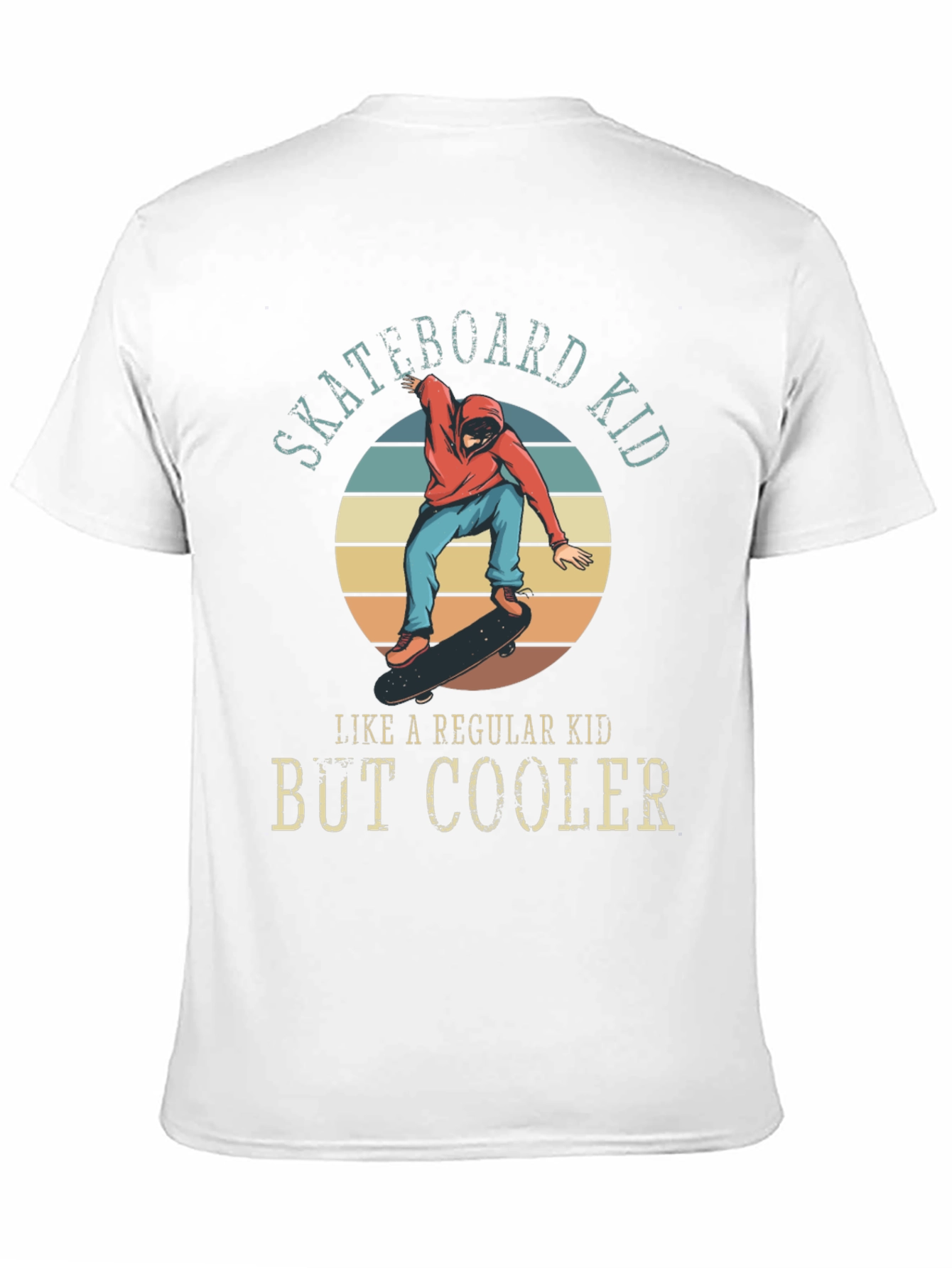 Skateboard Kid T-Shirt - Regular Kid But Cooler