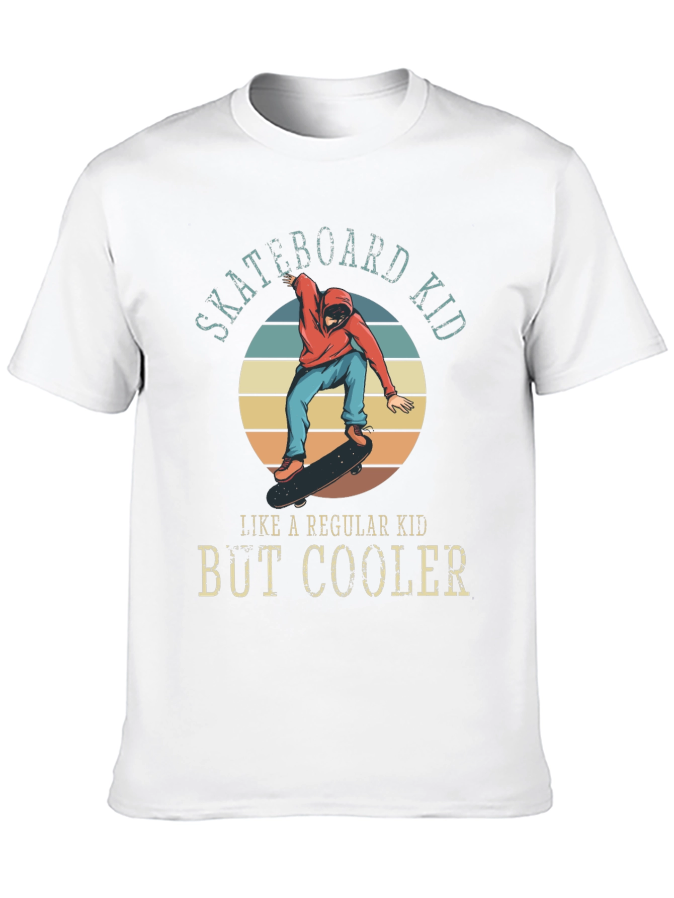 Skateboard Kid T-Shirt - Regular Kid But Cooler