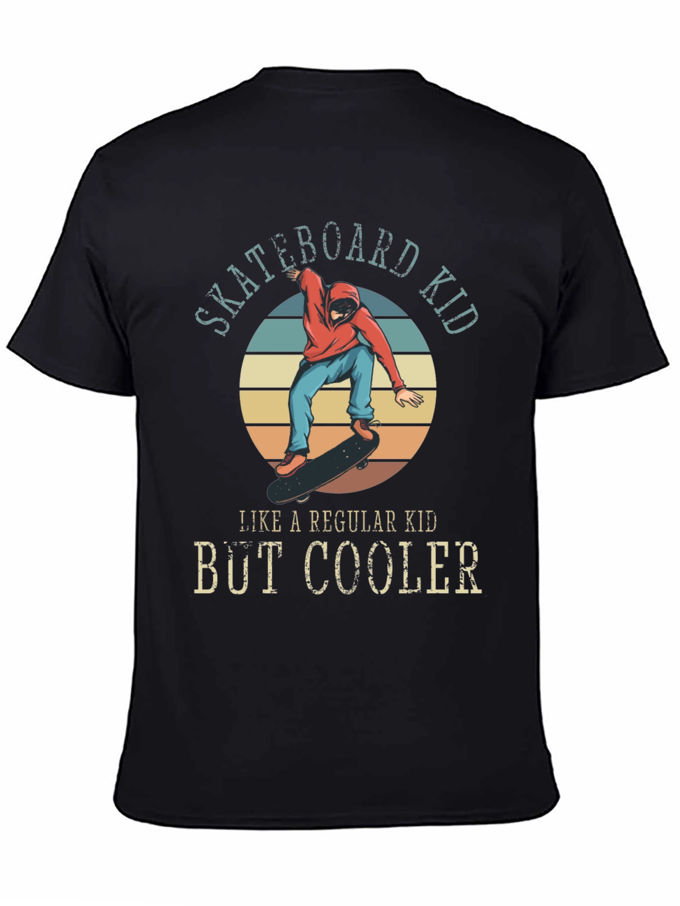 Skateboard Kid T-Shirt - Regular Kid But Cooler