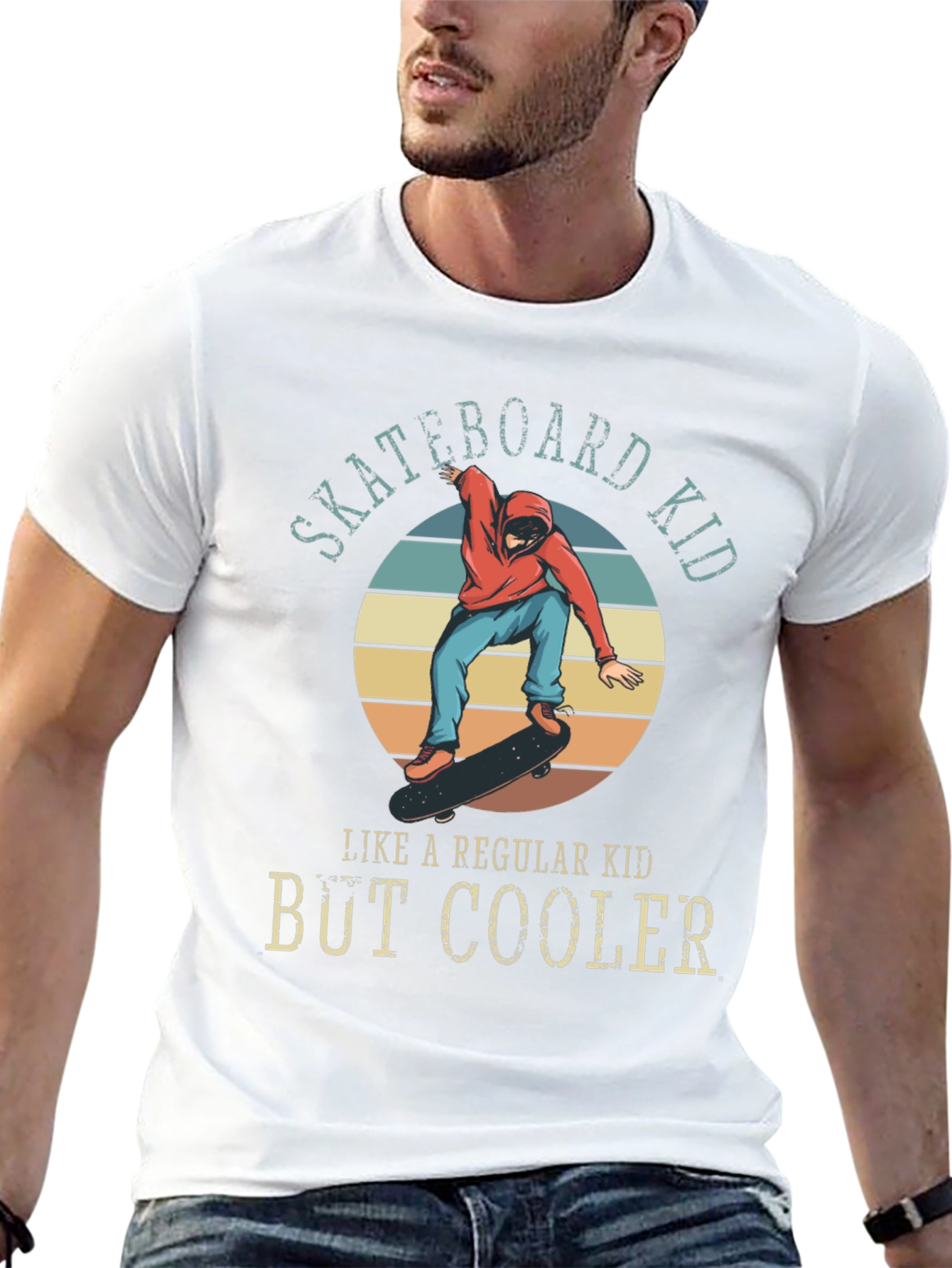 Skateboard Kid T-Shirt - Regular Kid But Cooler
