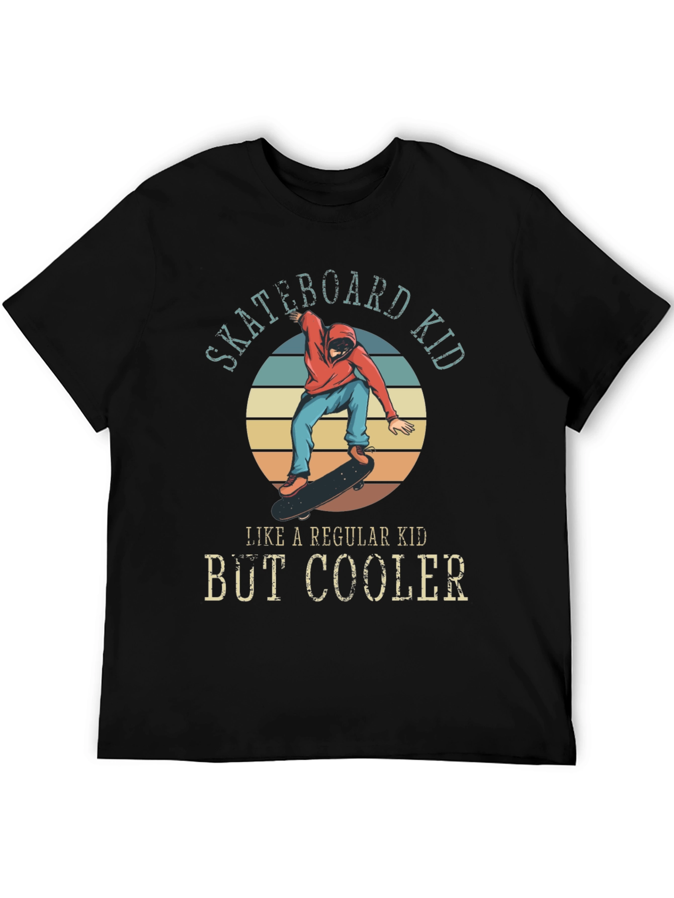 Skateboard Kid T-Shirt - Regular Kid But Cooler
