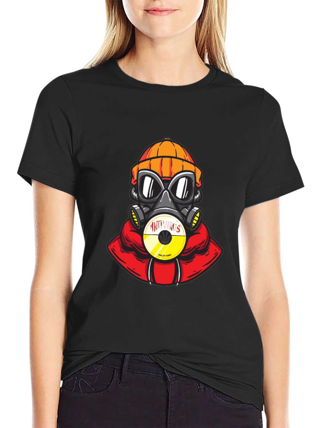 Antivirus Gas Mask Graphic Tee