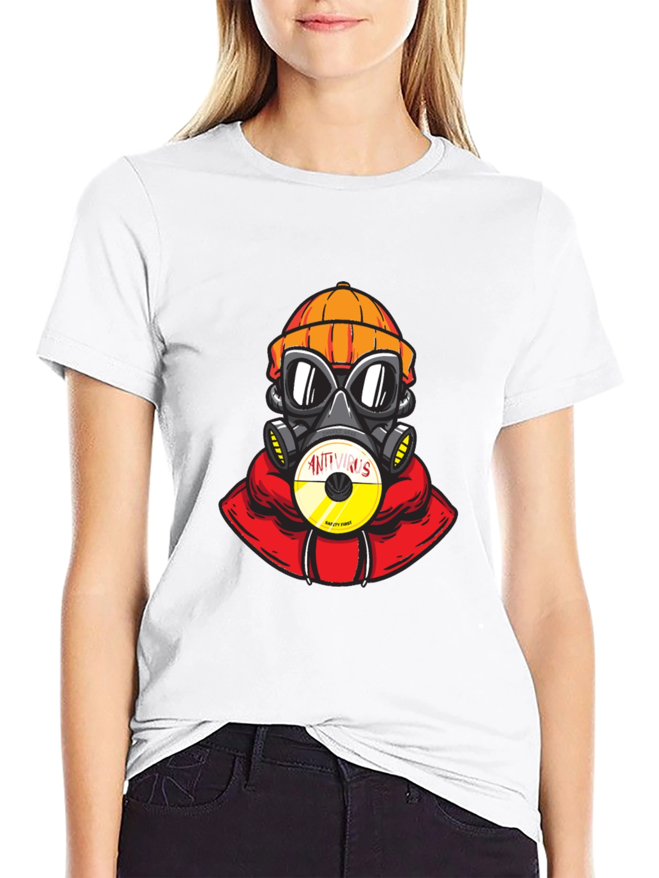 Antivirus Gas Mask Graphic Tee
