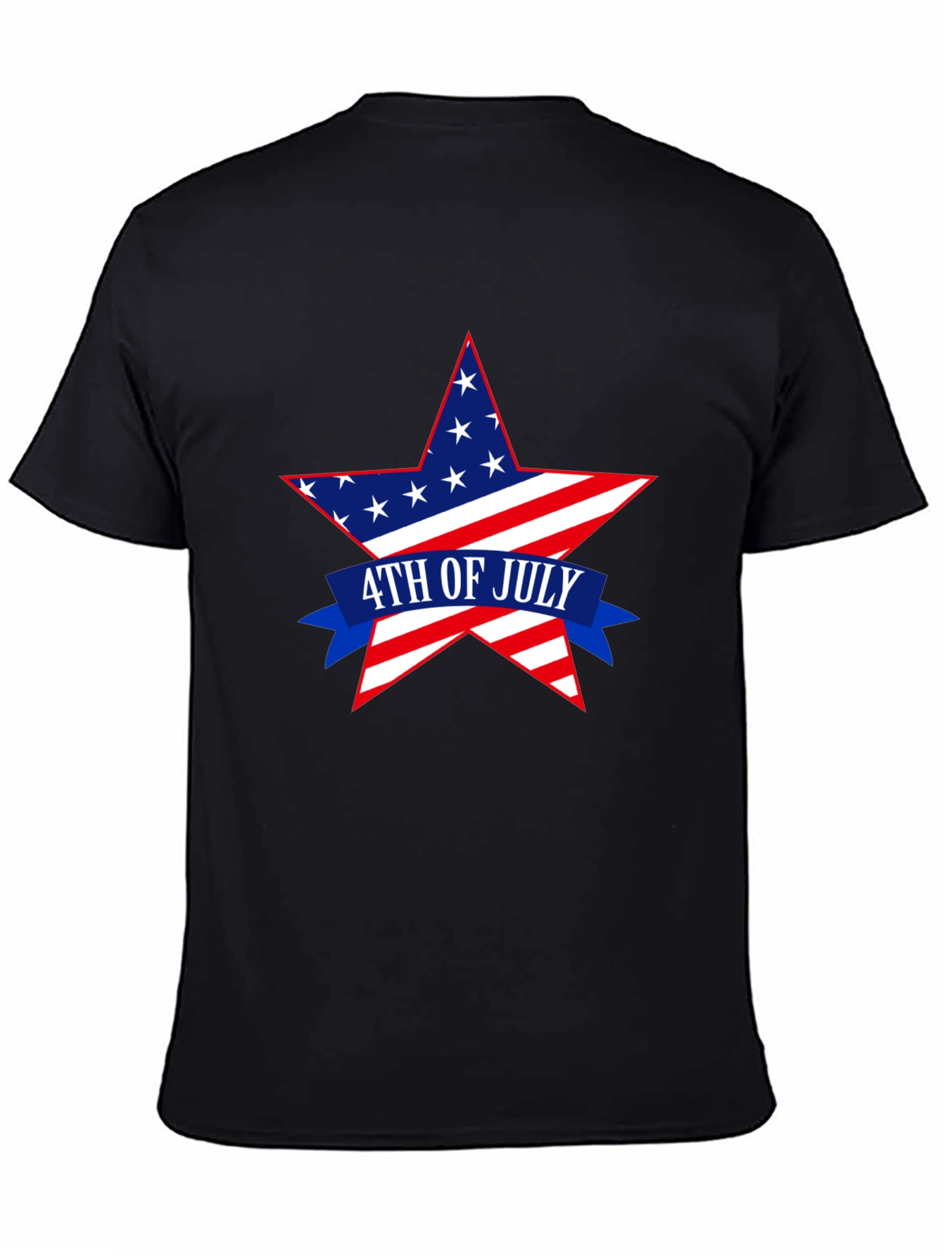 Patriotic 4th of July Star Graphic T-Shirt