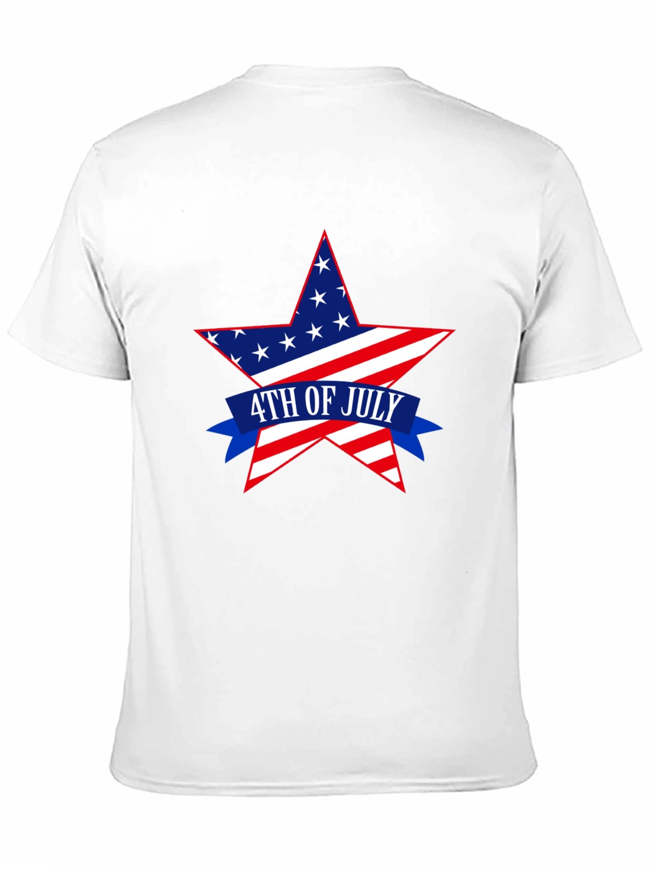 Patriotic 4th of July Star Graphic T-Shirt