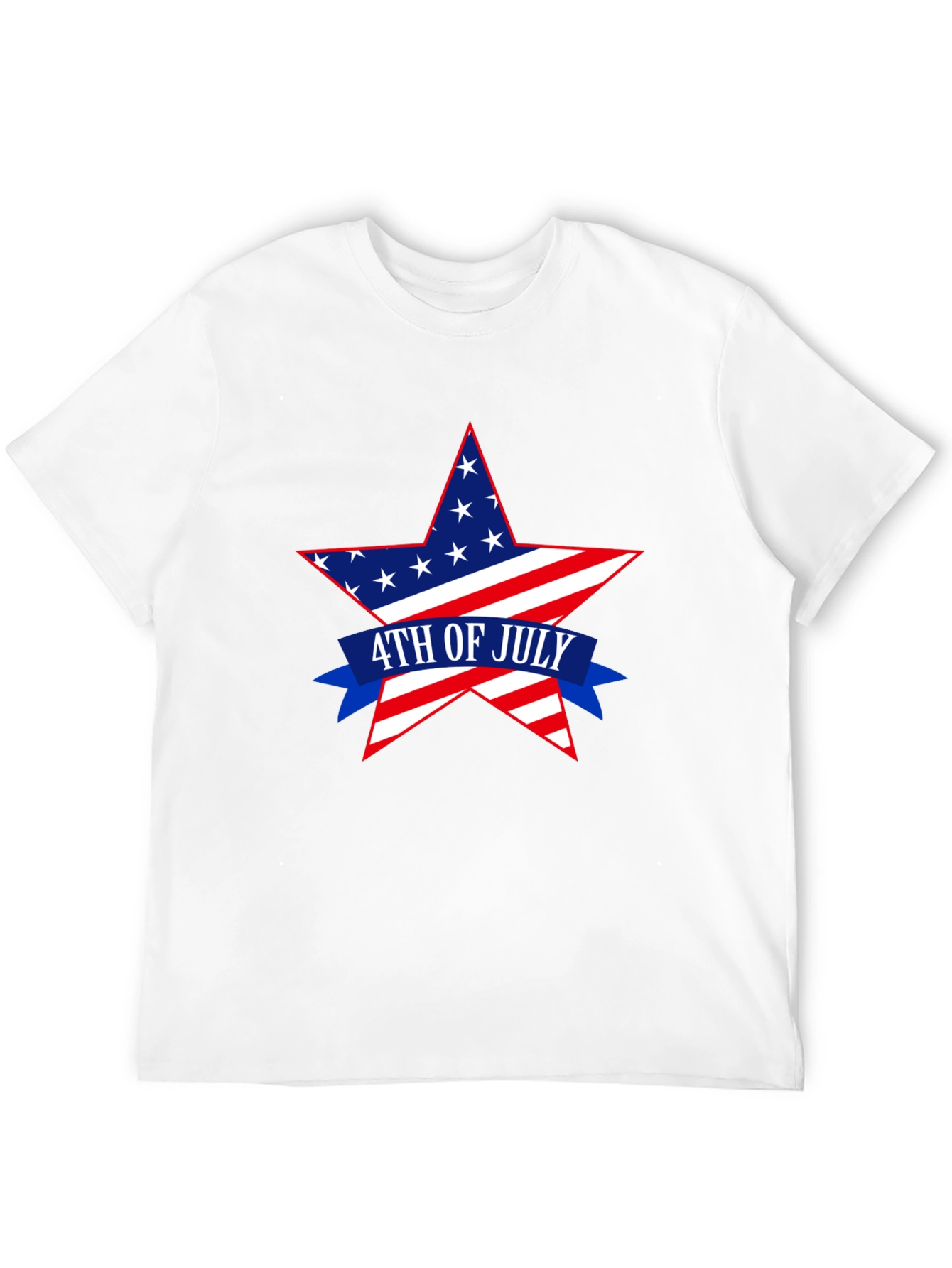 Patriotic 4th of July Star Graphic T-Shirt