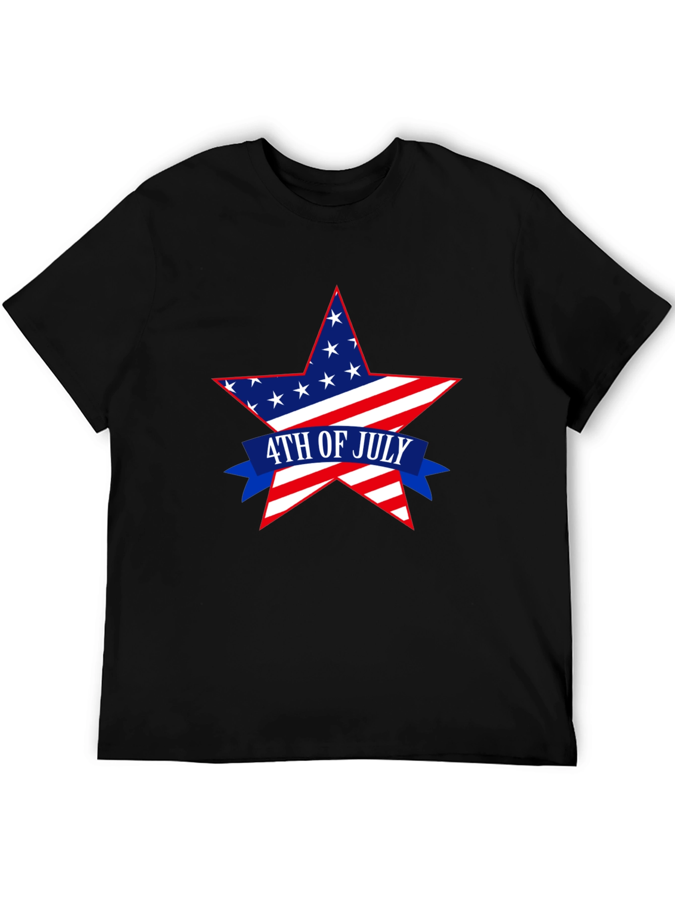 Patriotic 4th of July Star Graphic T-Shirt