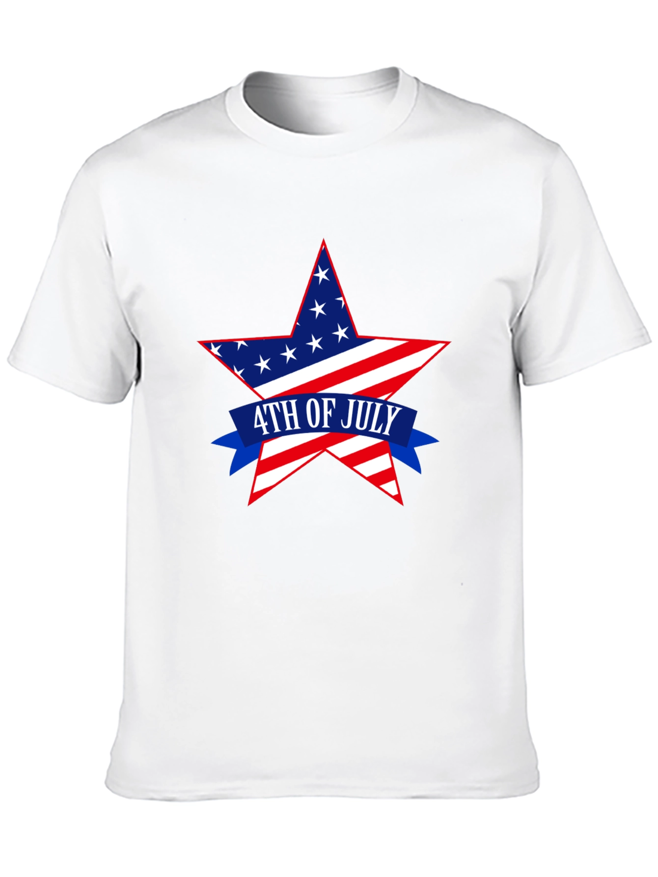 Patriotic 4th of July Star Graphic T-Shirt