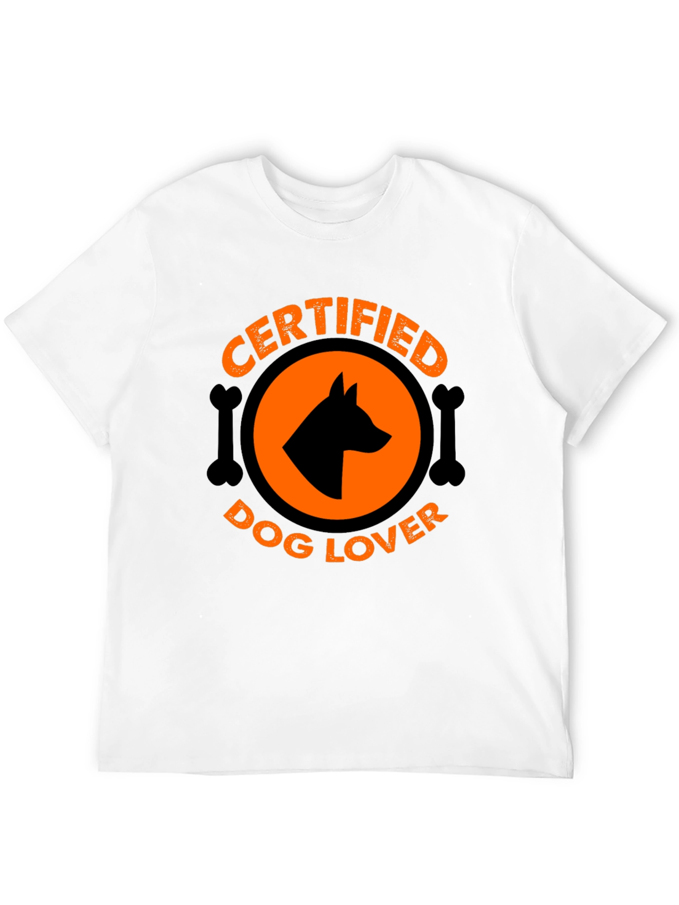 Certified Dog Lover Graphic Tee - Black