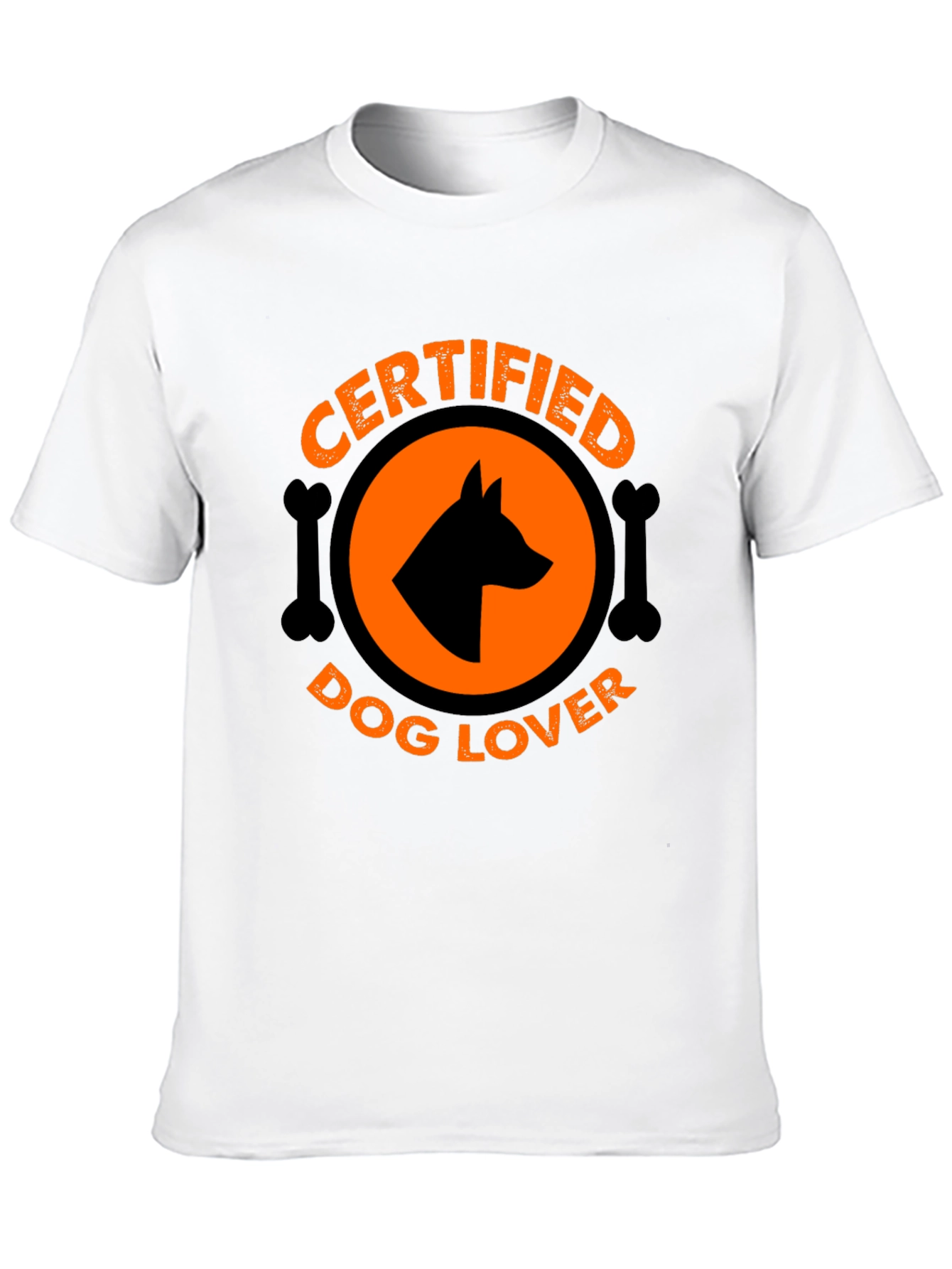 Certified Dog Lover Graphic Tee - Black